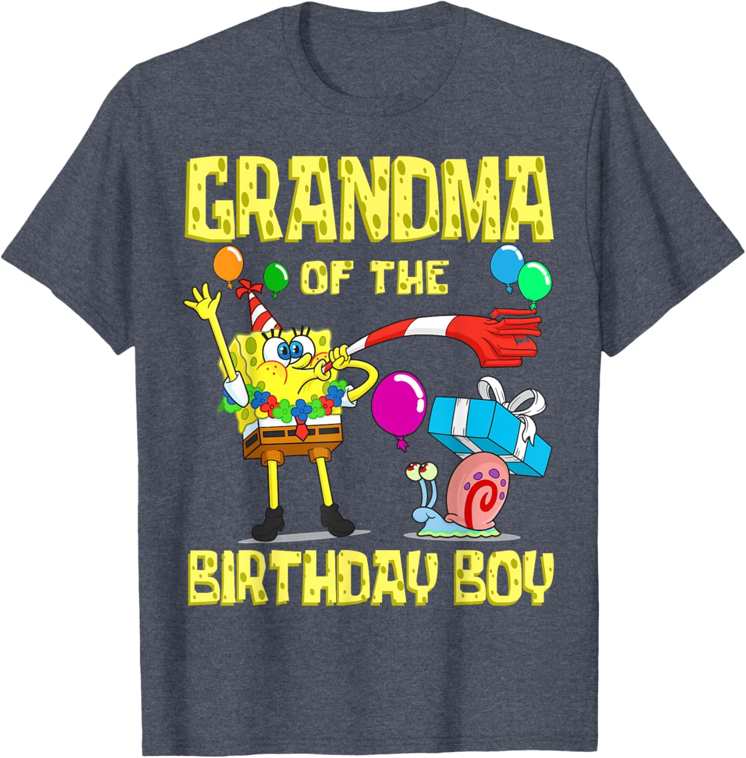 SpongeBob Grandma of the Birthday Boy T-Shirt Fun Party Apparel - 4