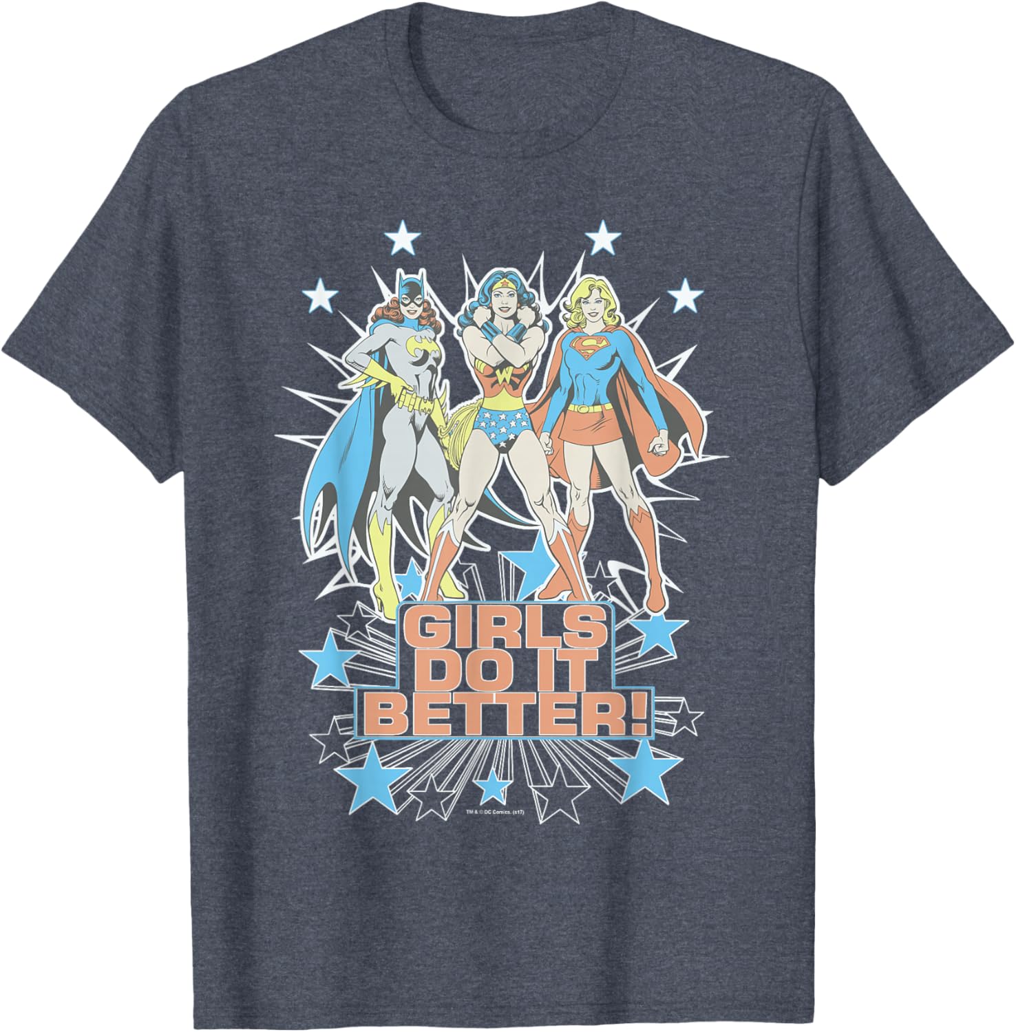 Wonder Woman Supergirl Batgirl Girls Do It Better T-Shirt for Heroes - 4
