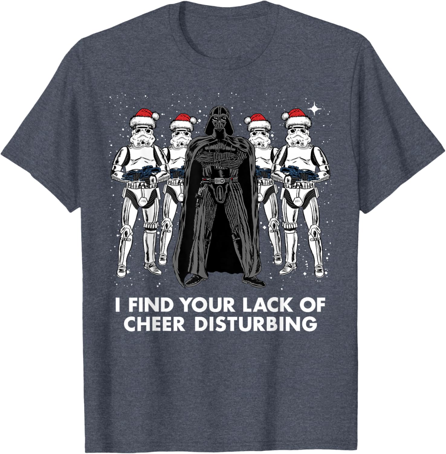 Star Wars Vader Trooper Christmas Cheer Graphic T-Shirt for Fans - 8