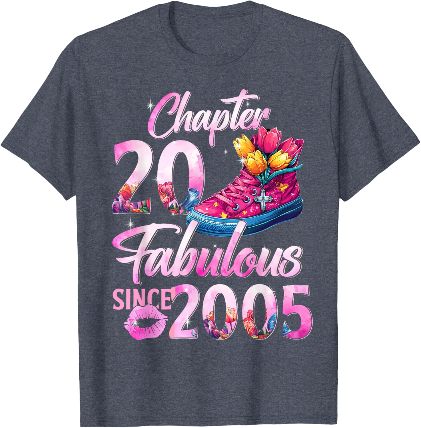 20th Birthday Queen T-Shirt Perfect Gift for 2005 EST Celebration - 28