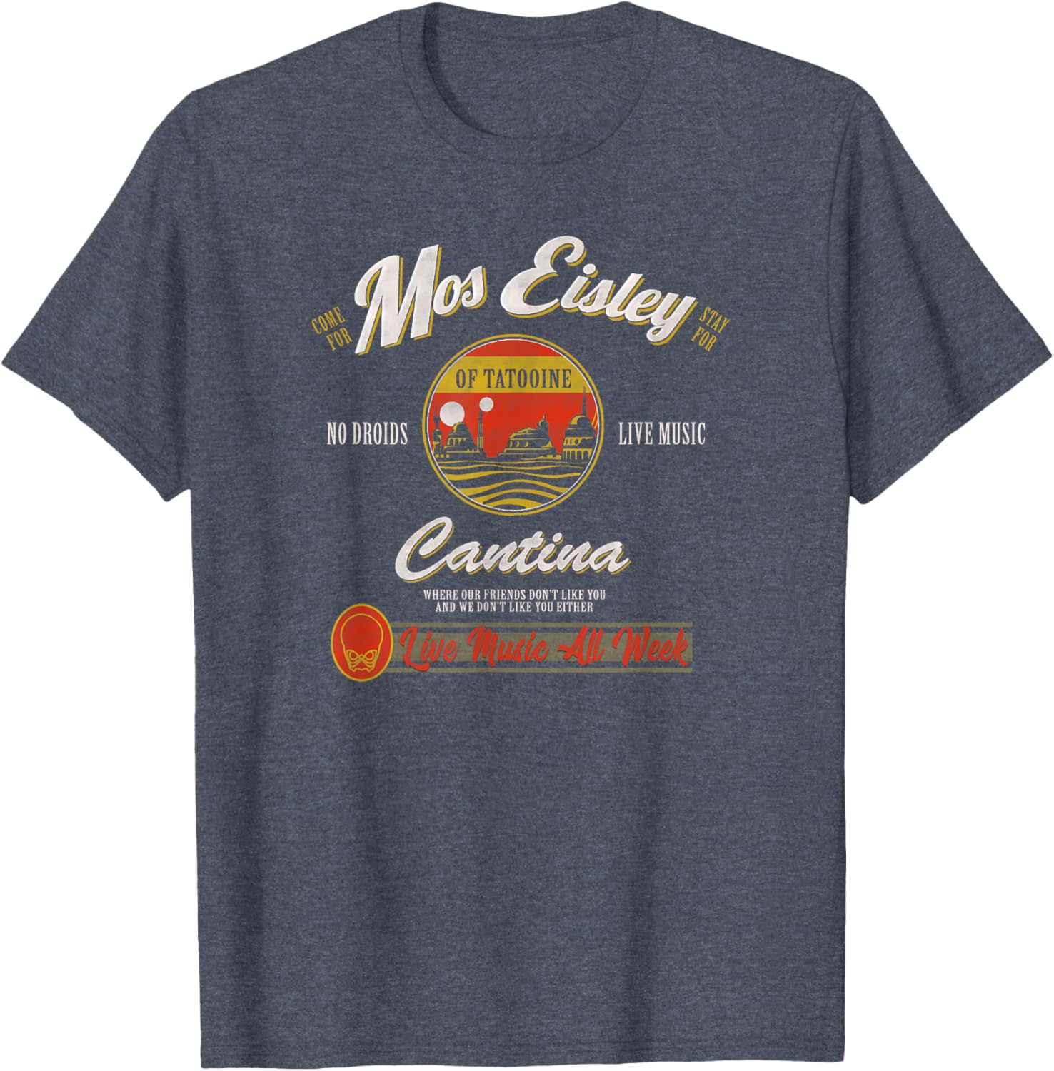 Star Wars Mos Eisley Cantina Live Music T-Shirt for Fans and Collectors - 5