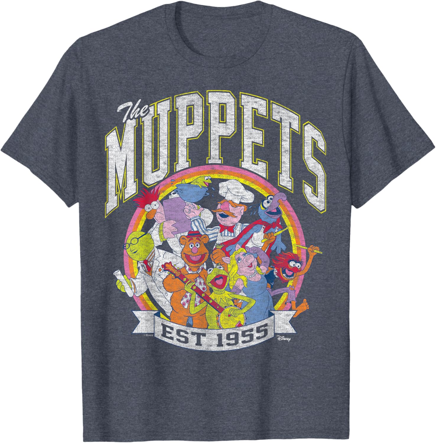 The Muppets Collegiate Group T-Shirt for Fans of Classic Characters - 2