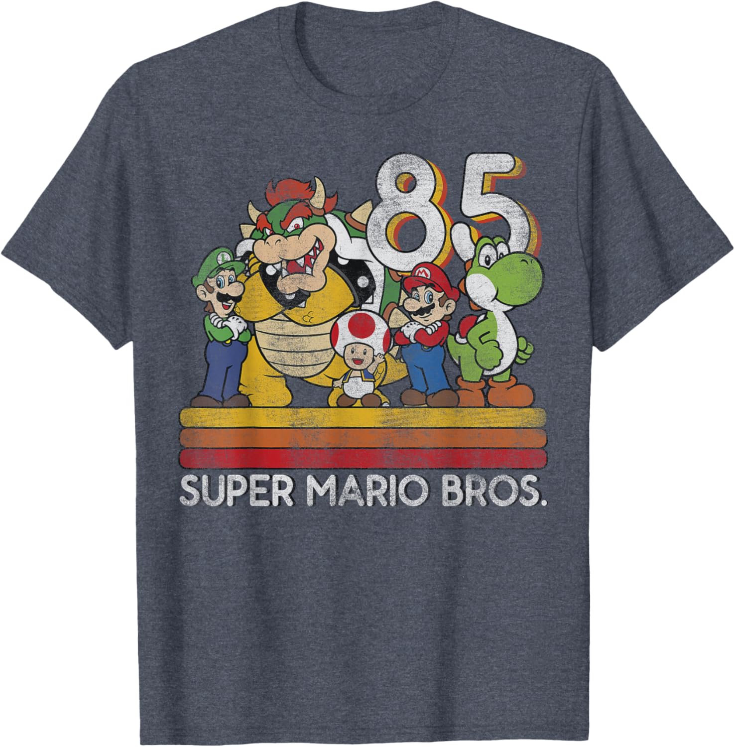 Nintendo Super Mario Retro Character T-Shirt for Gaming Fans - 10