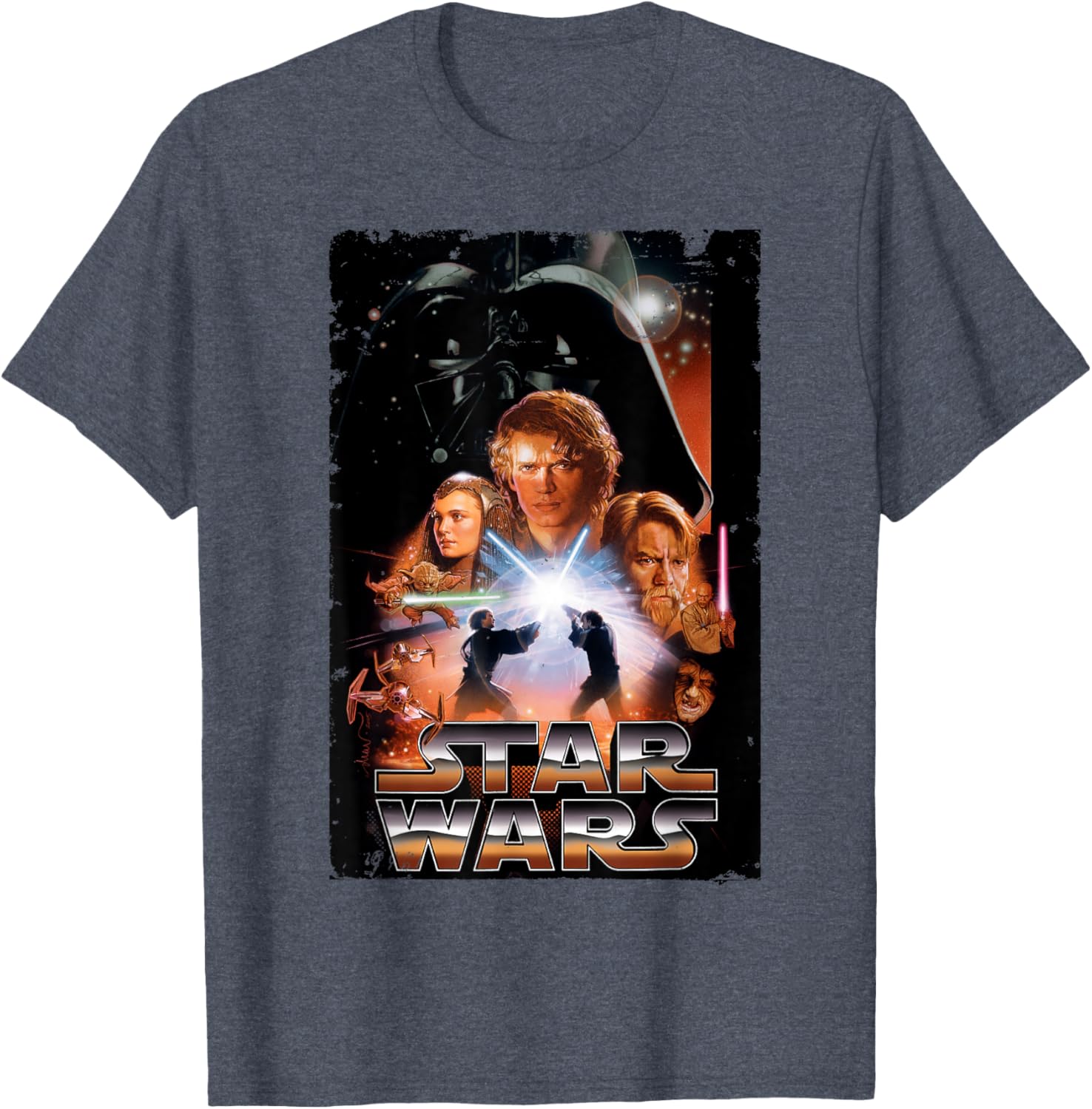 Vintage Star Wars Revenge of the Sith T-Shirt for Disney Fans - 6