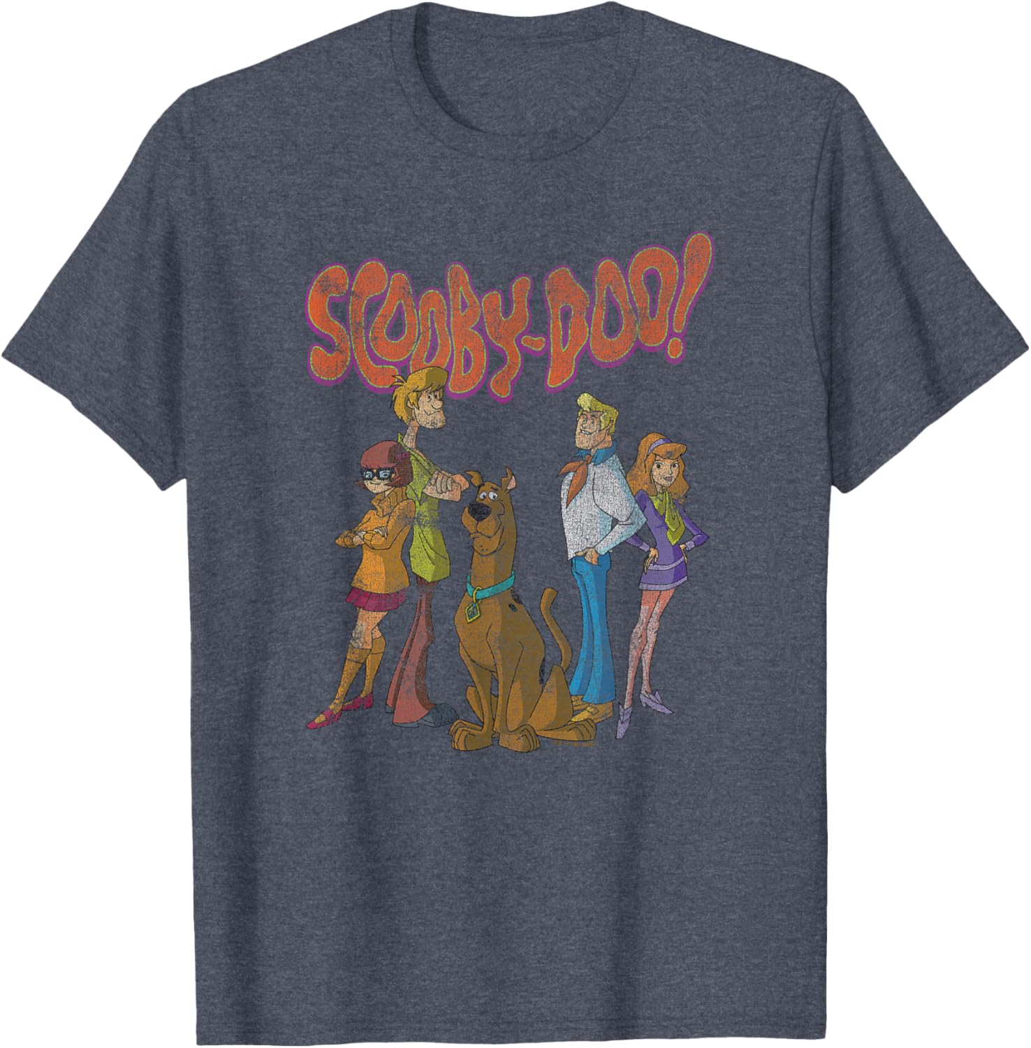 Scooby-Doo Vintage Group Poster T-Shirt for Cool Cartoon Fans - 3