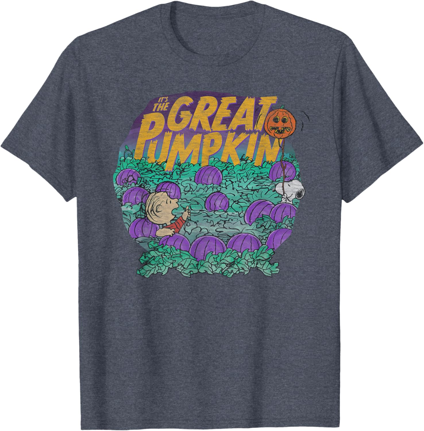 Peanuts Halloween Linus and Snoopy Great Pumpkin T-Shirt for All Ages - 12
