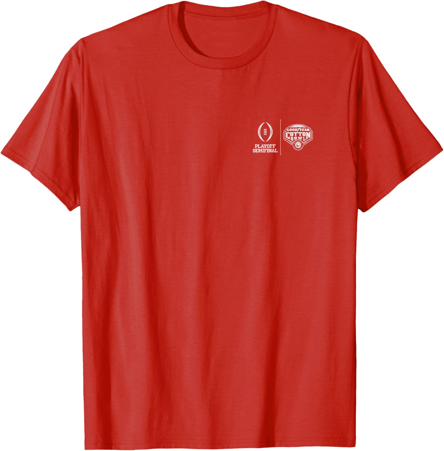 Ohio State Buckeyes 2025 Cotton Bowl Champs Red T-Shirt Front/Back Design - 1
