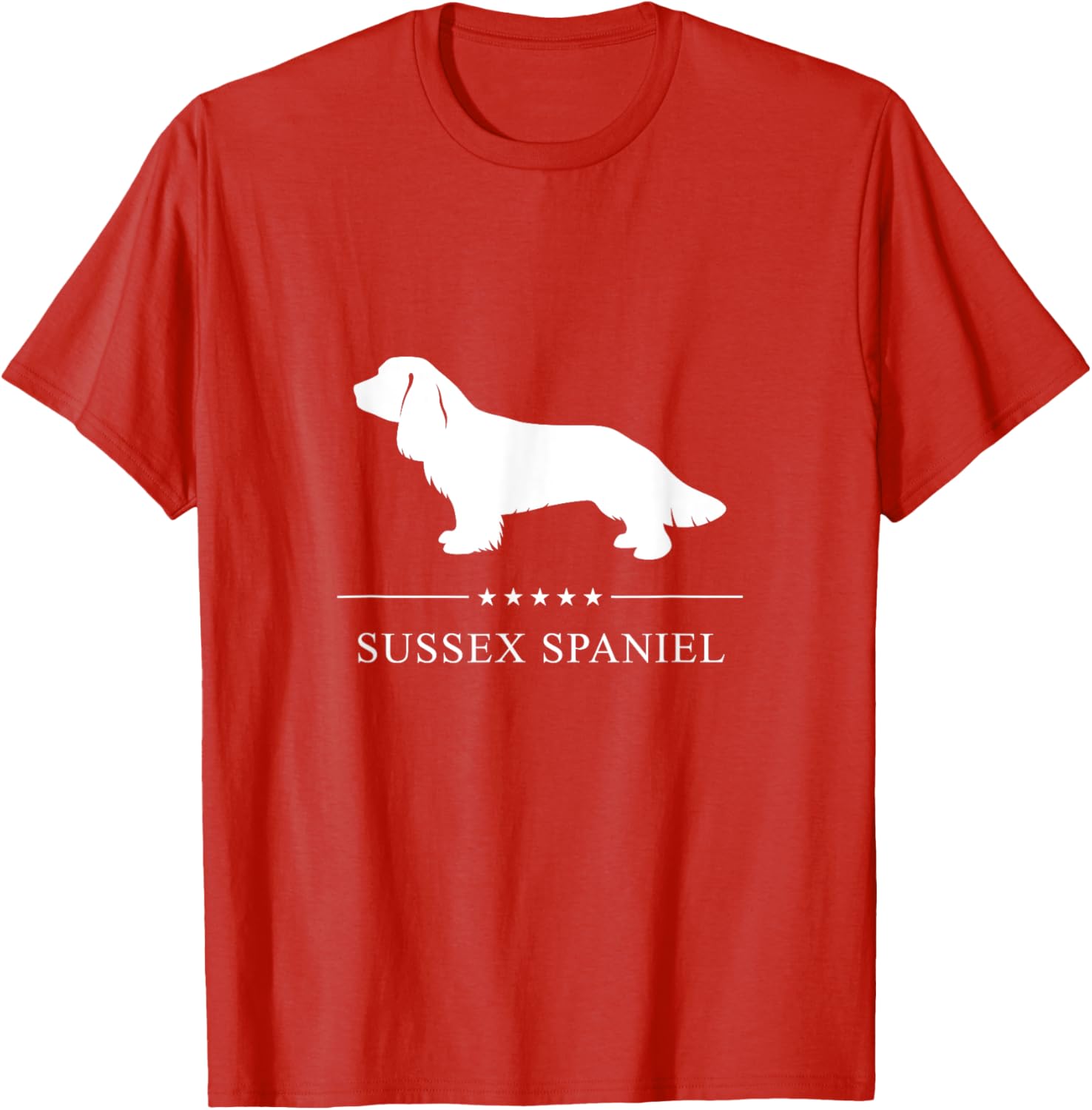 Stylish Sussex Spaniel Silhouette T-Shirt for Dog Lovers - Unisex Design - 2