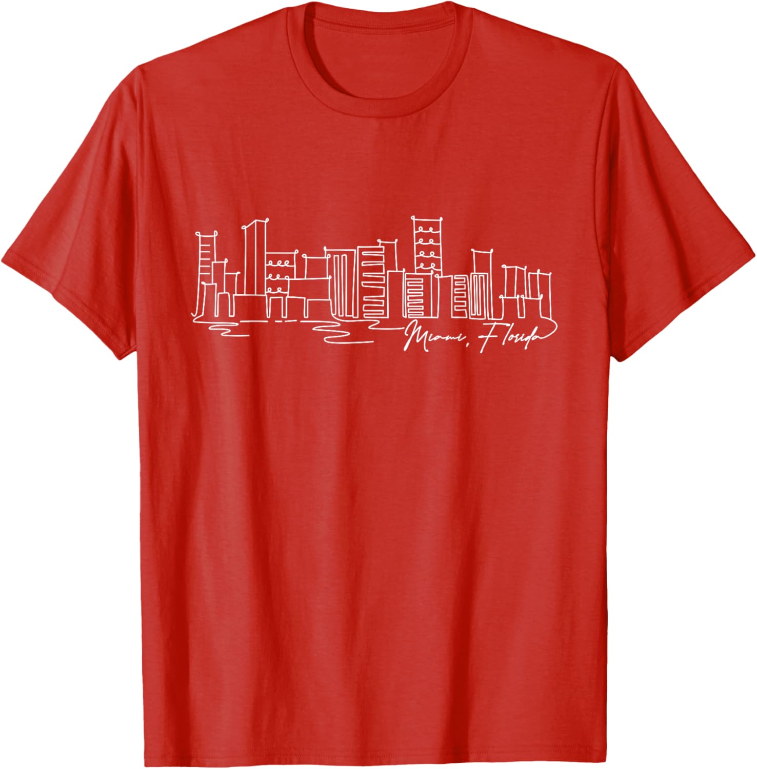 Signature Miami City Skyline T-Shirt Florida Souvenir Gift for Everyone - 13