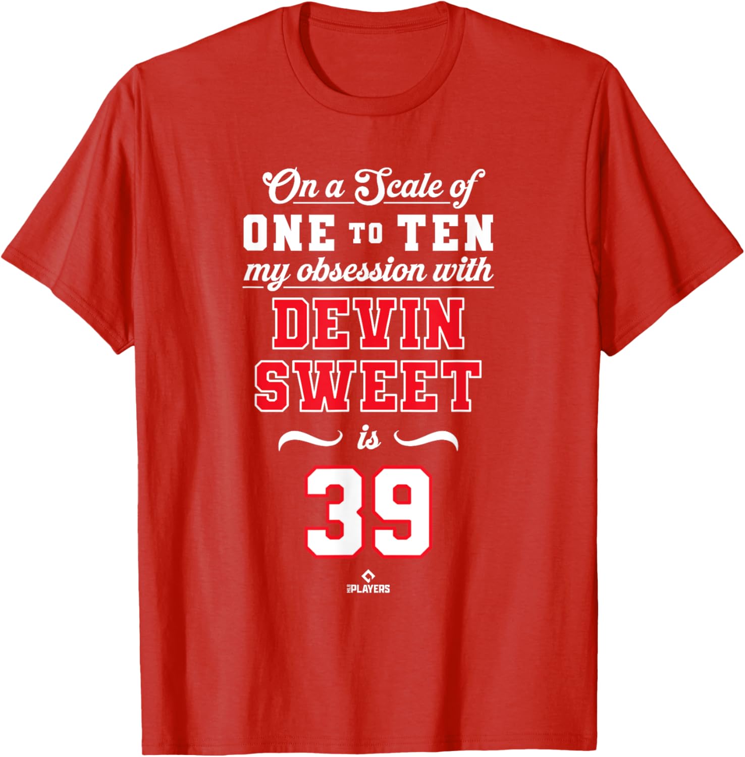 Obsession Devin Sweet 39 Philadelphia MLBPA T-Shirt for Ultimate Fans - 1