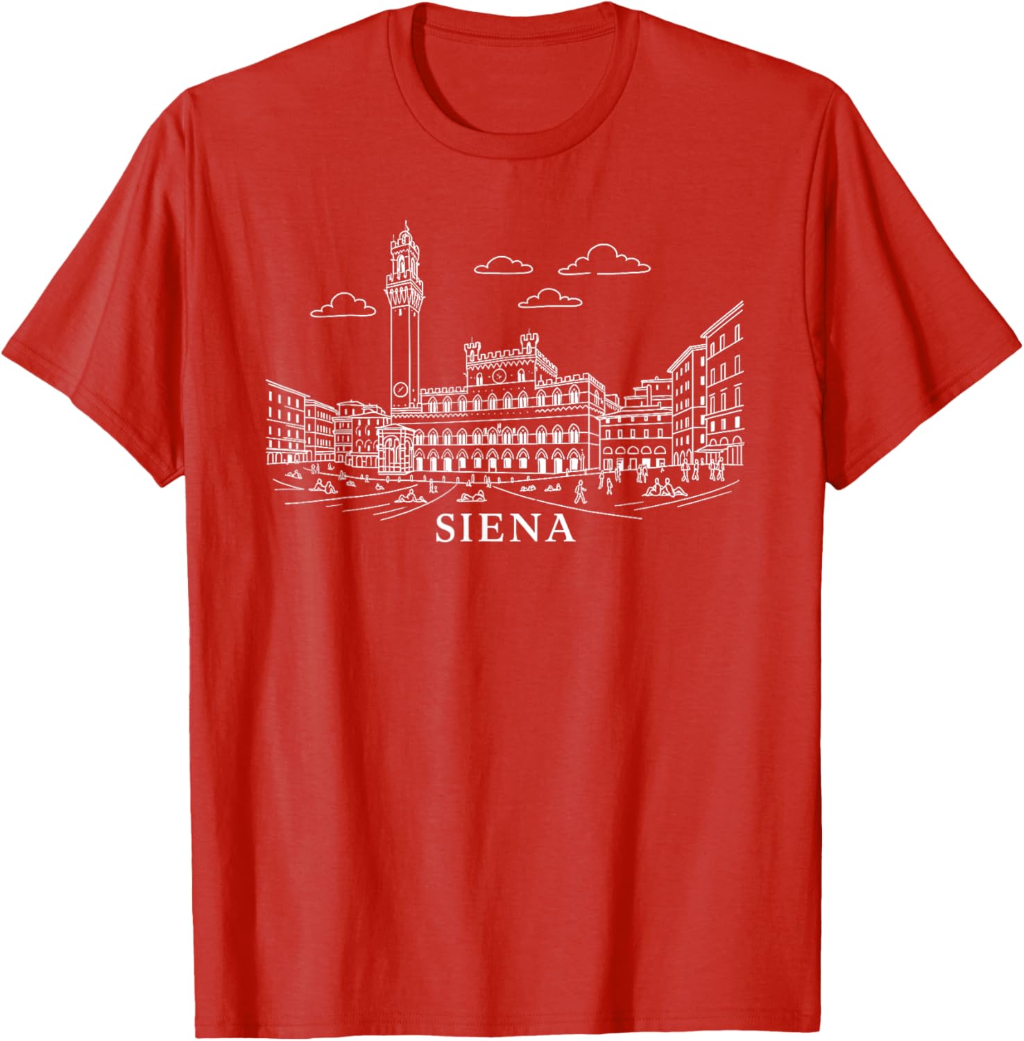 Siena Italy Landmark Graphic Tee - Stylish Travel Souvenir T-Shirt - 13