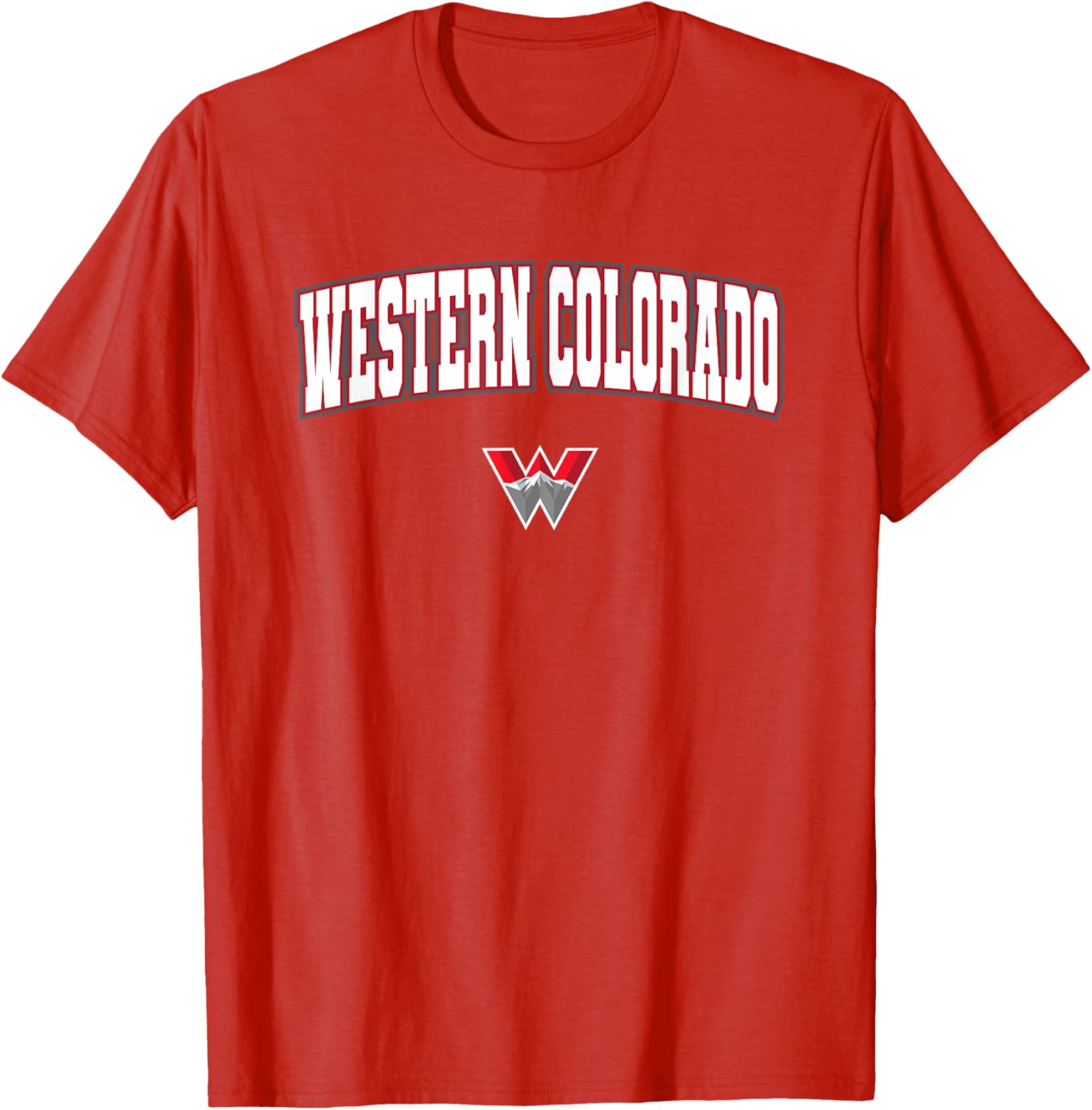 Western Colorado University Mountaineers Arch Logo T-Shirt for Fans - 1