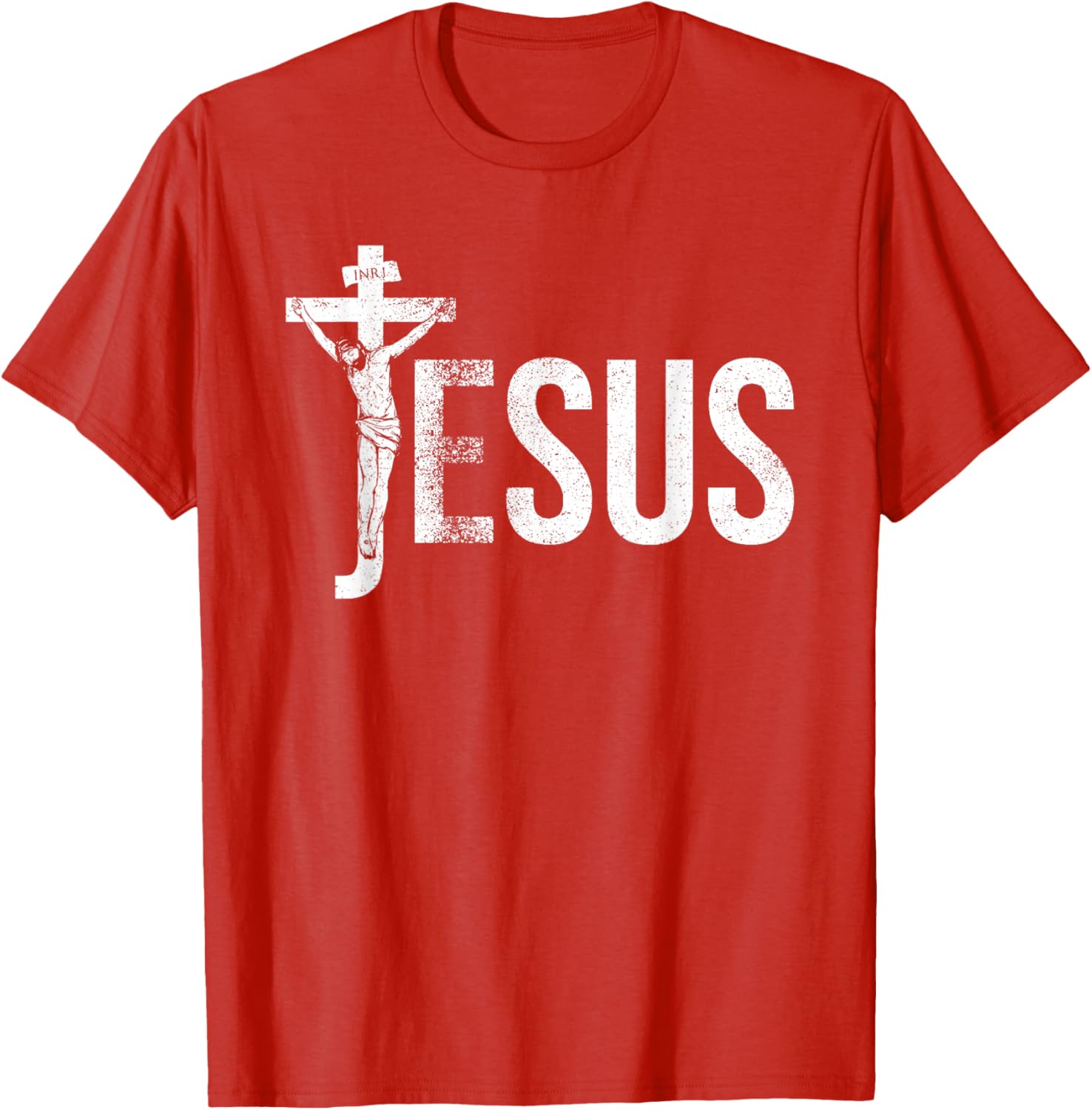 Vintage Jesus Christ Crucifixion T-Shirt with Crown of Thorns Design - 5