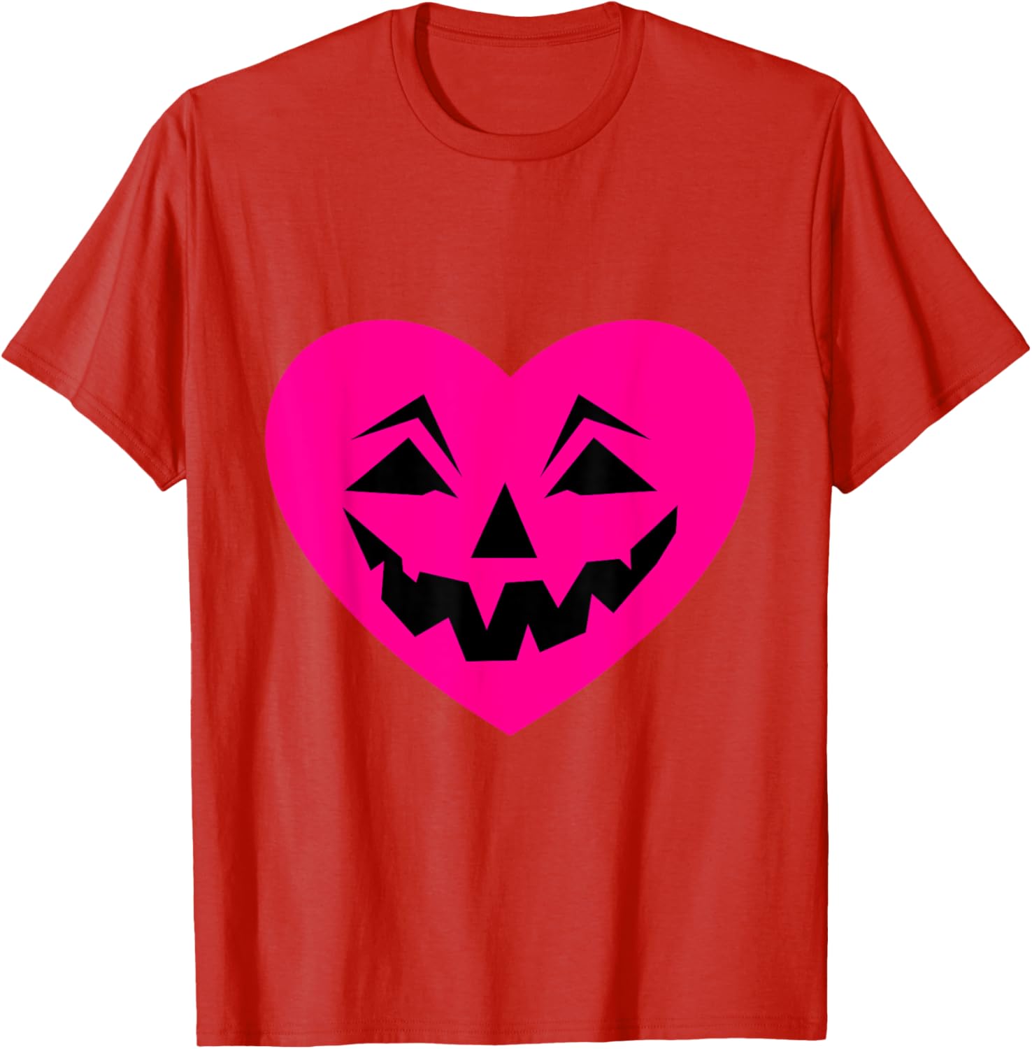 Pink Halloween Heart Goth T-Shirt for Creepy Ominous Valentine Style - 29