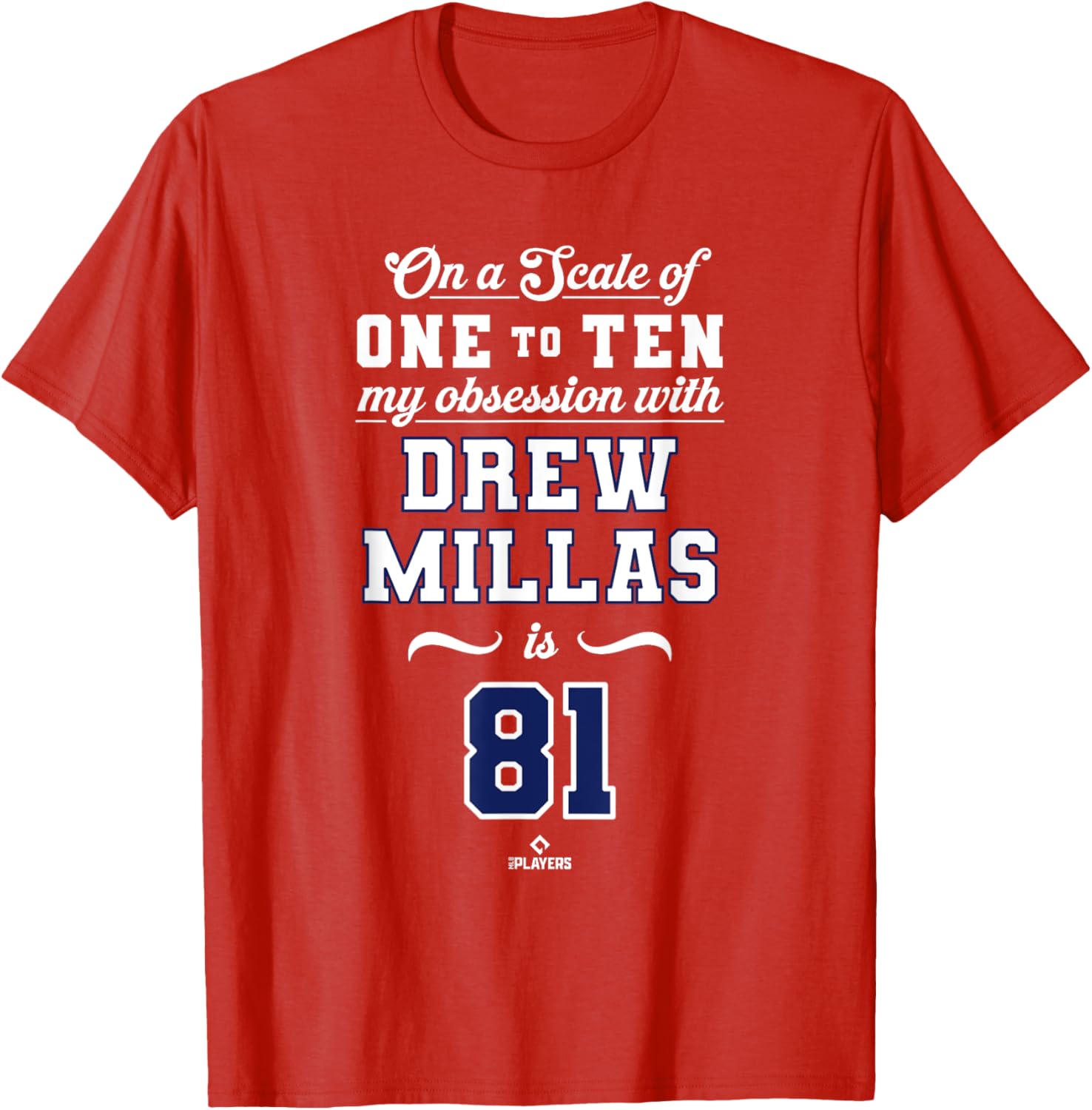 Obsession Drew Millas 81 Washington MLBPA T-Shirt for Fans and Collectors - 4