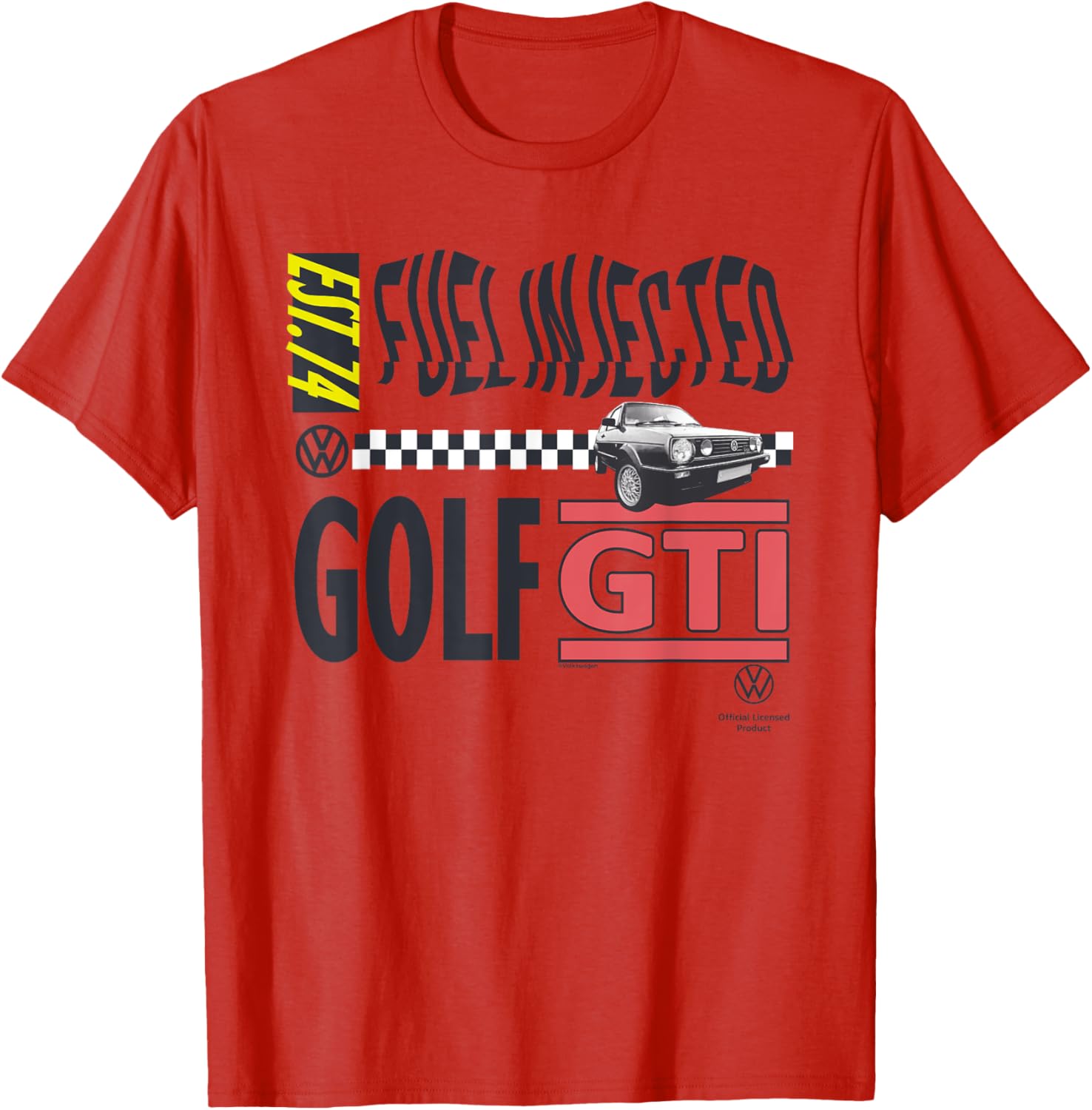 Volkswagen Golf GTI Retro 90s Fuel Injected T-Shirt for Car Enthusiasts - 5