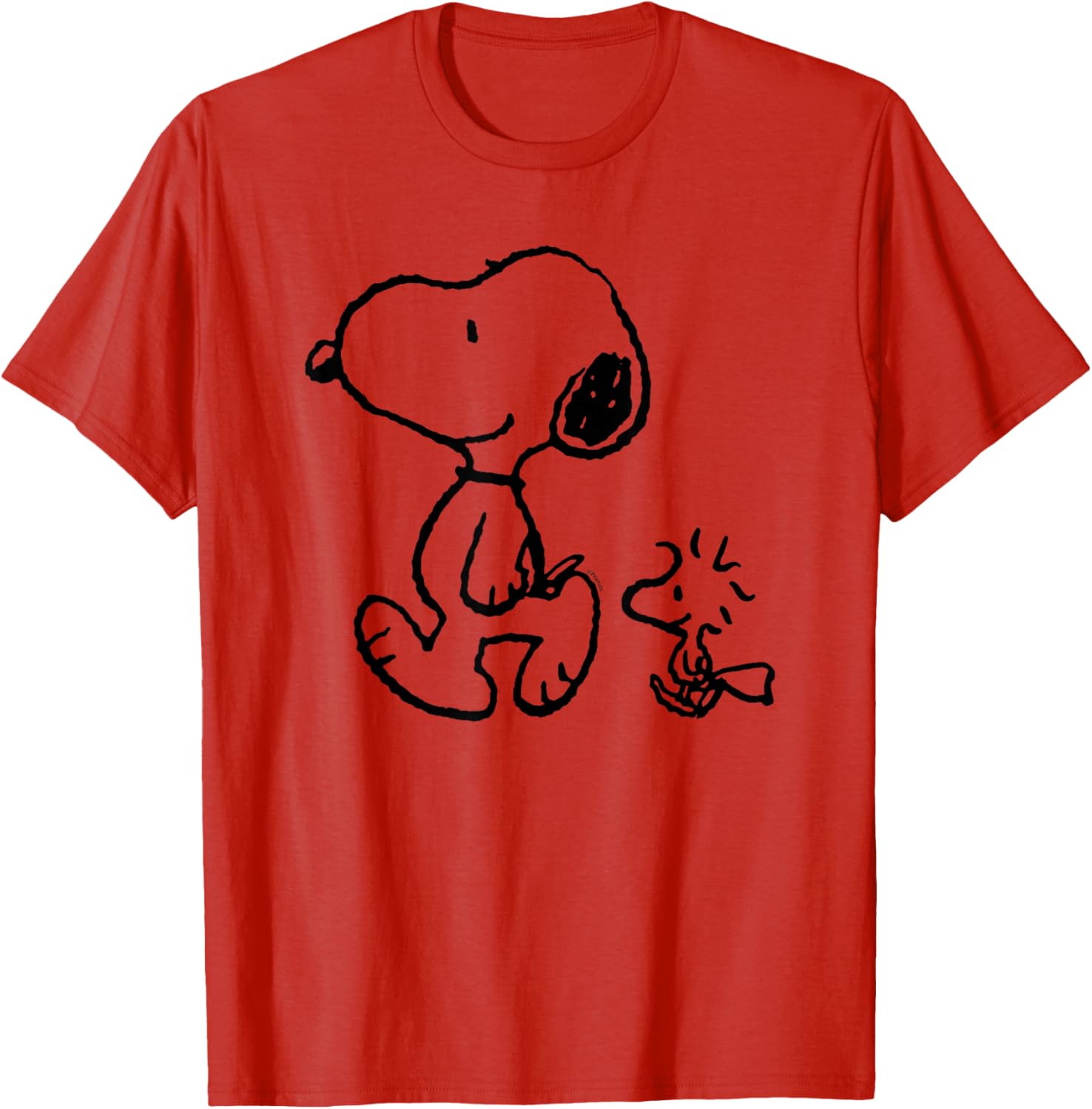 Snoopy Woodstock Walk T-Shirt Fun Peanuts Graphic Tee for Fans - 2