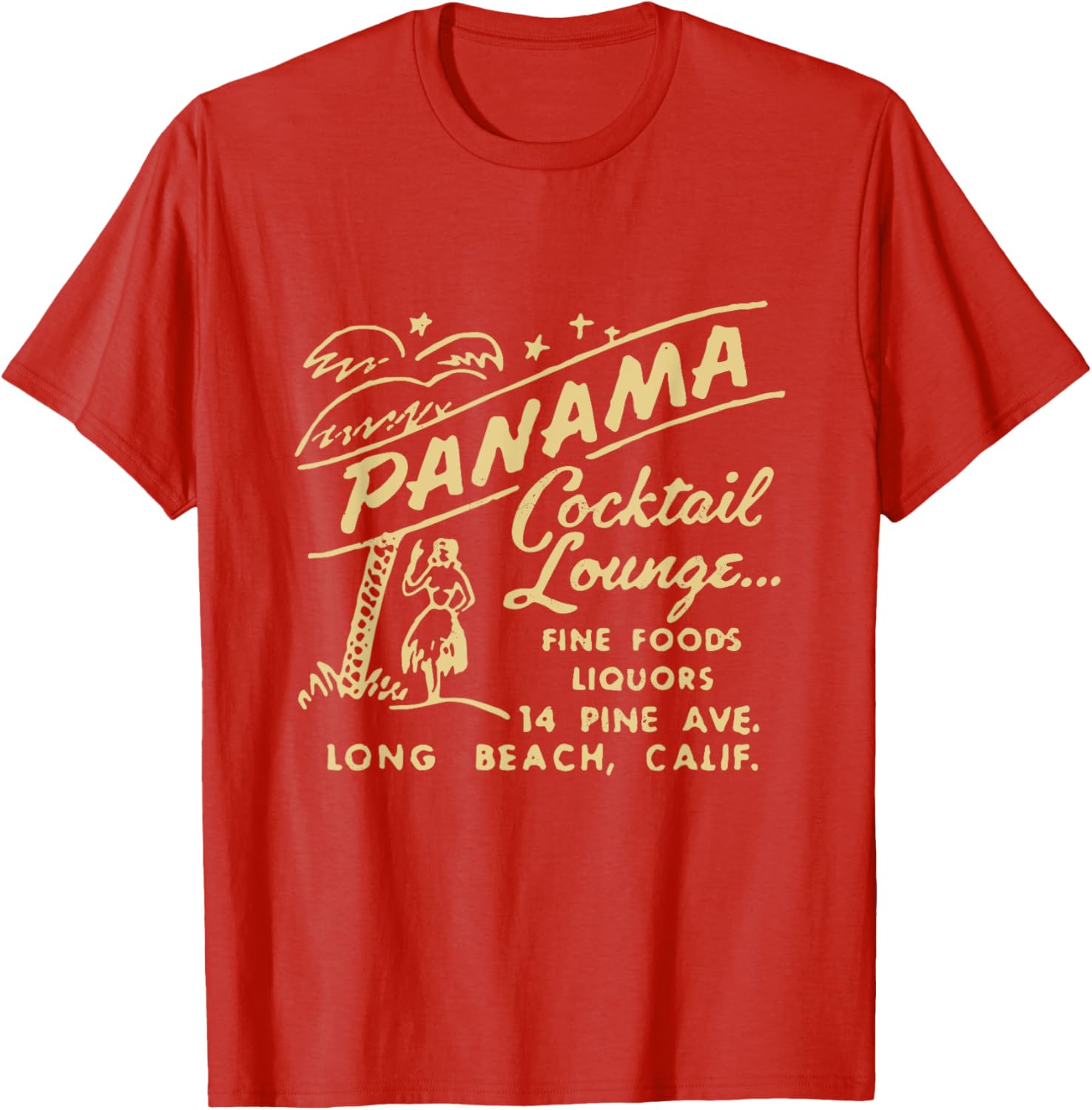 Panama Cocktail Lounge Unisex T-Shirt for Men and Women in Long Beach CA - 18