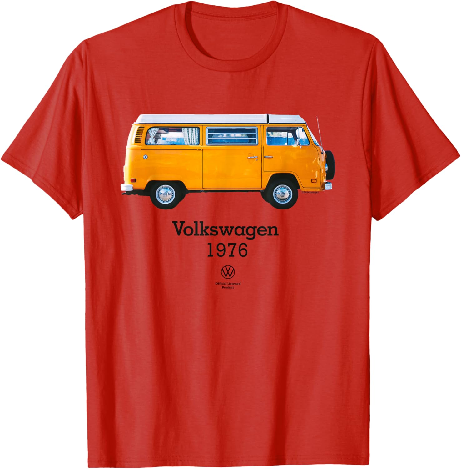 Vintage 1976 Volkswagen Camper Bus T-Shirt for Retro Adventure Lovers - 5
