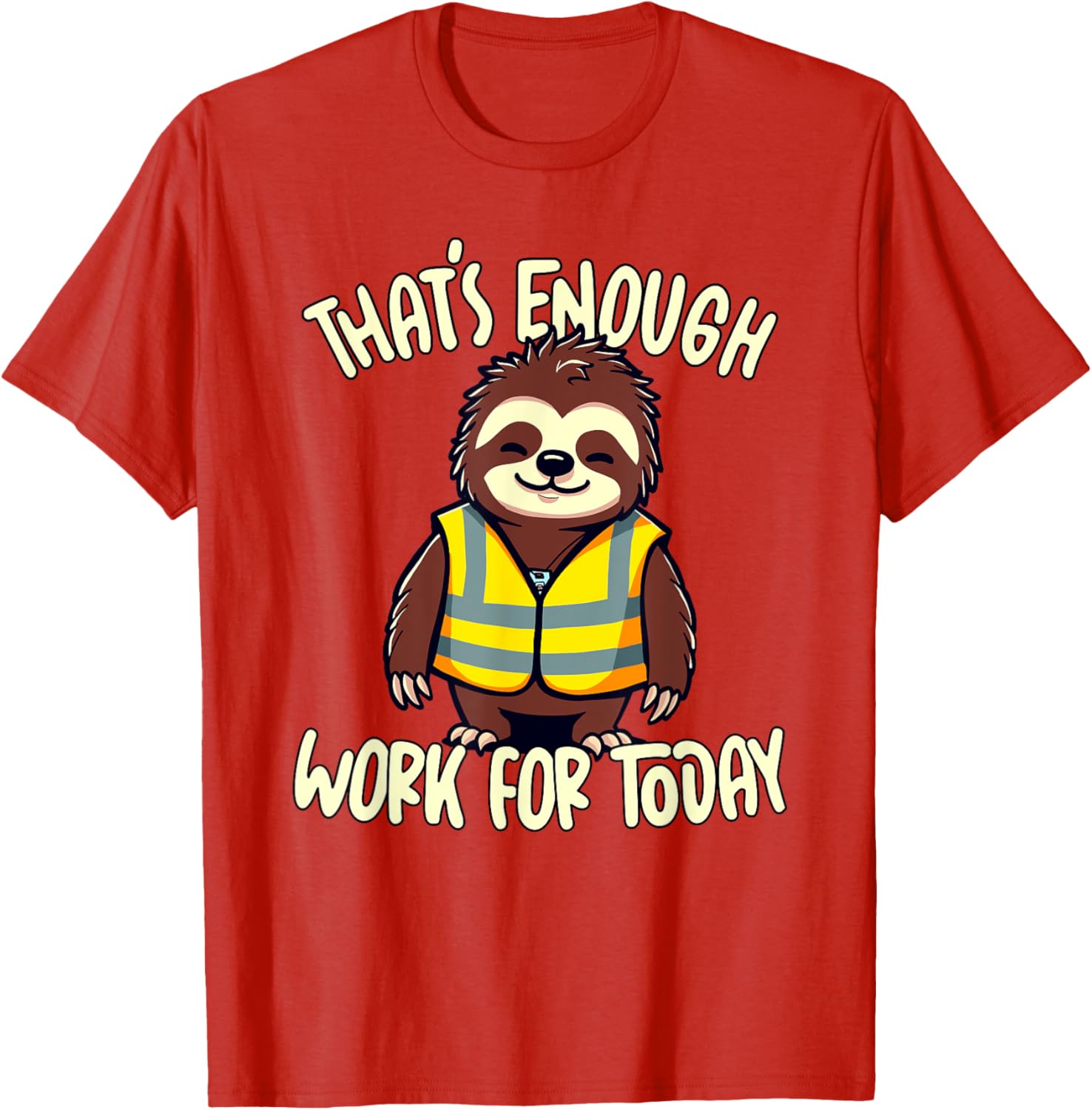 Sloth Lazy Coworker T-Shirt Perfect for a Relaxed Workday Vibes - 18