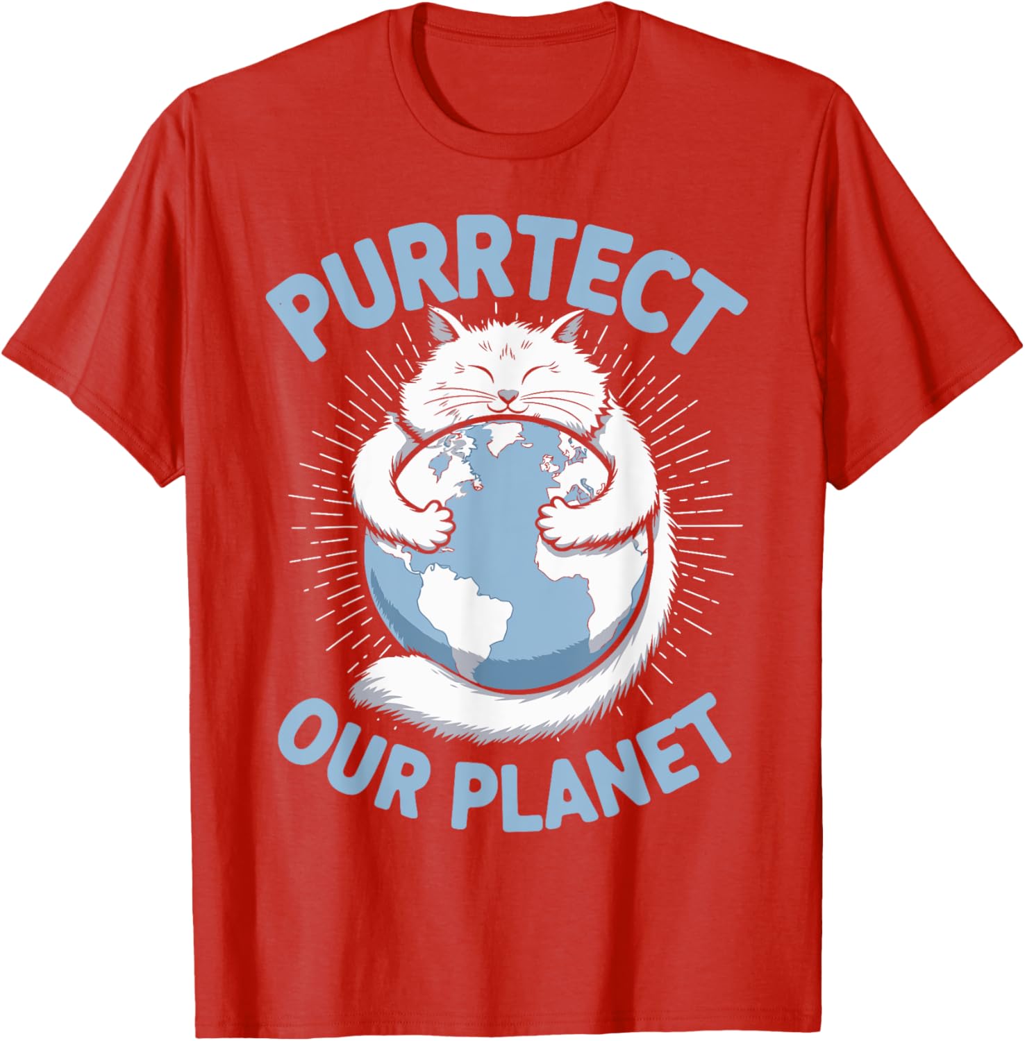 Purrtect Our Planet Cat Lover T-Shirt for Men, Women, and Kids - 2