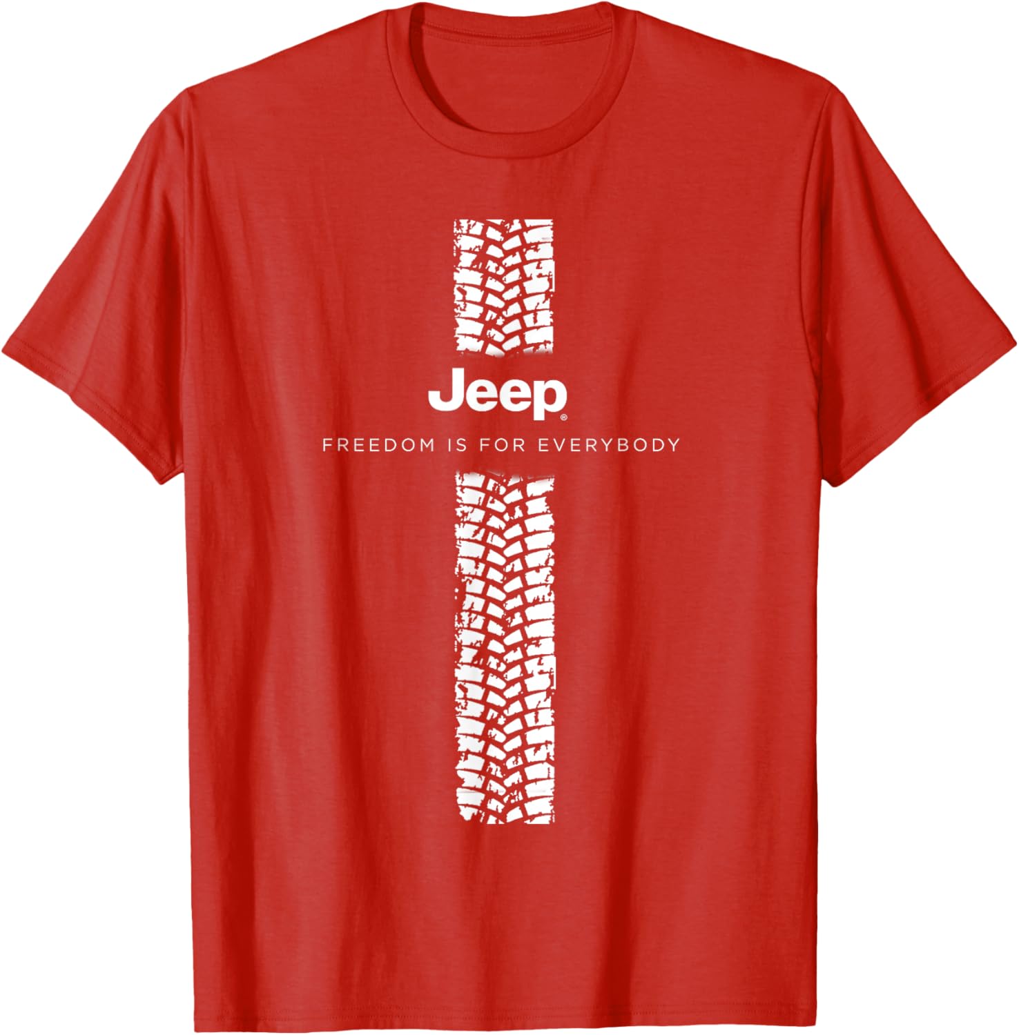 Officially Licensed Jeep Tire Tracks T-Shirt for Adventure Lovers - 1