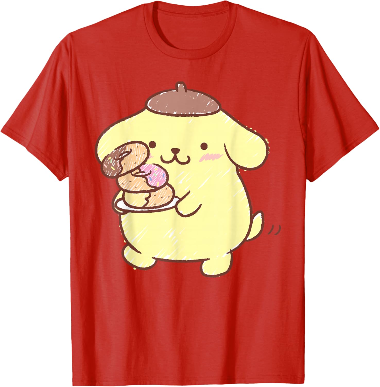 Pompompurin Donuts T-Shirt Cute & Comfy Clothing for Fans - 17