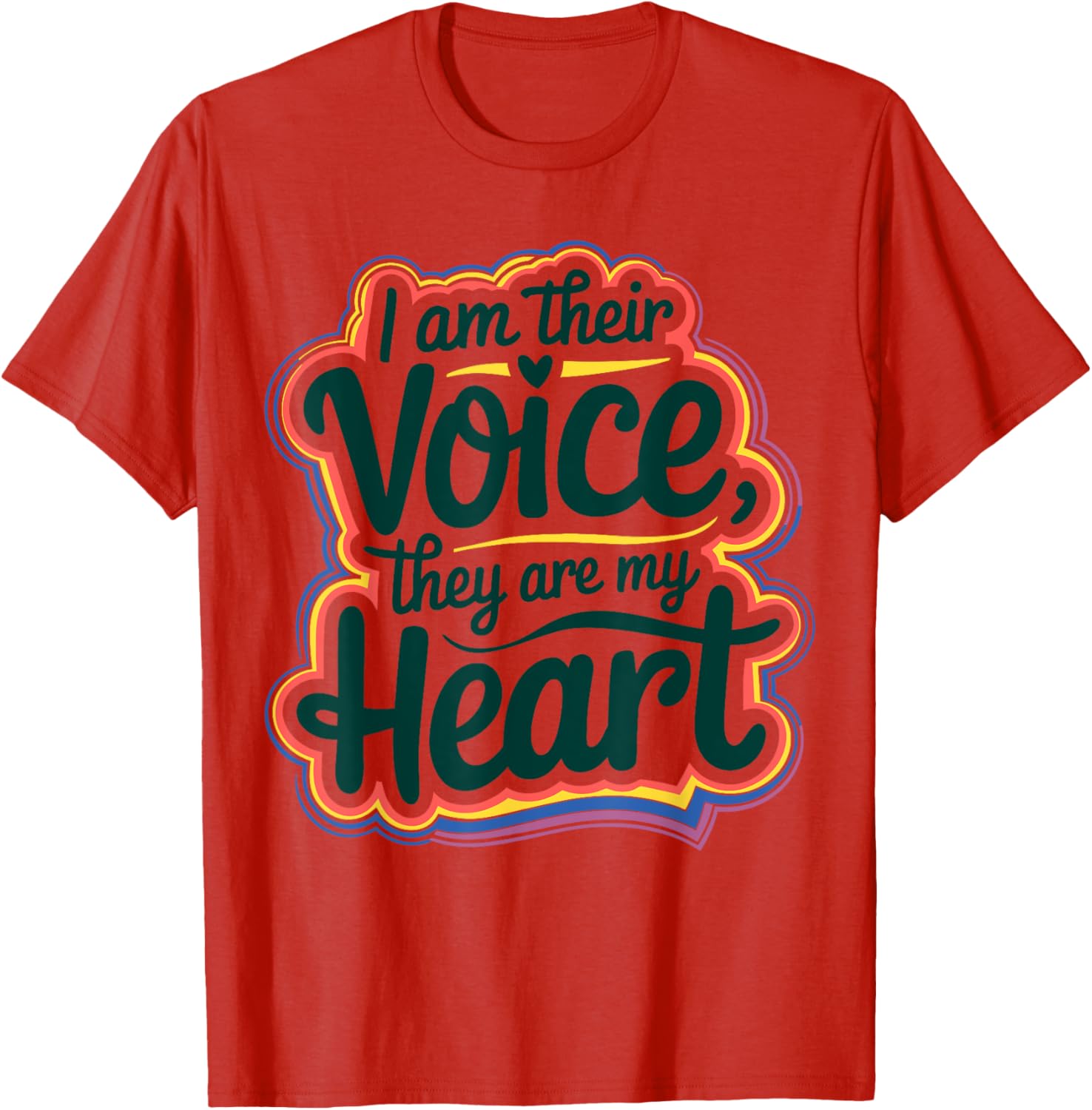 I Am Their Voice They Are My Heart Special Ed Teacher T-Shirt Gift - 6