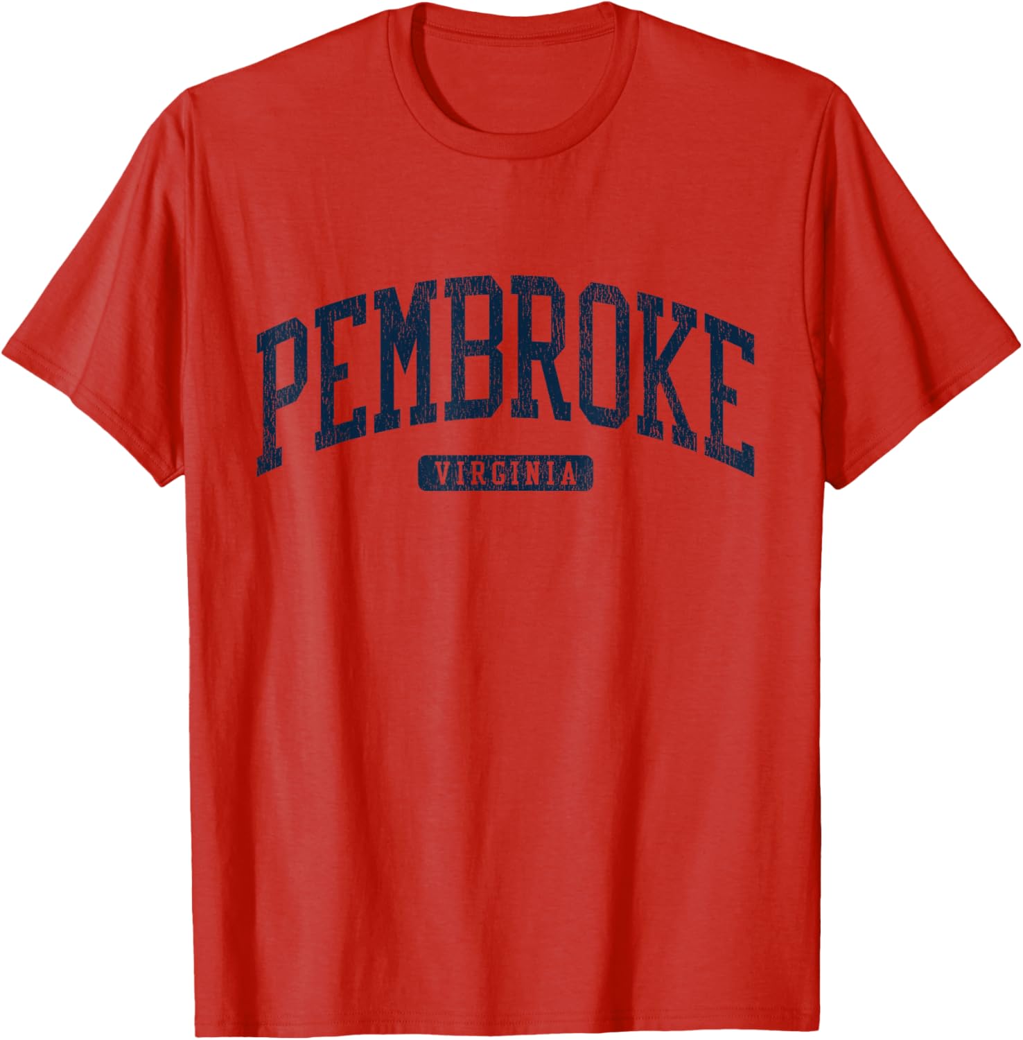Pembroke Virginia College University Style Blue T-Shirt for Students - 15