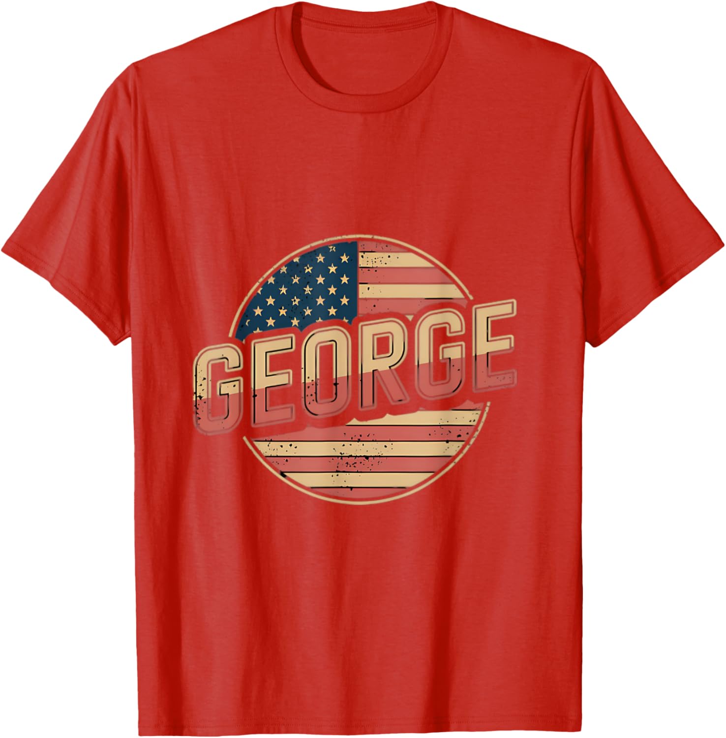 Personalized GEORGE USA Flag T-Shirt for Patriotic Style and Comfort - 9