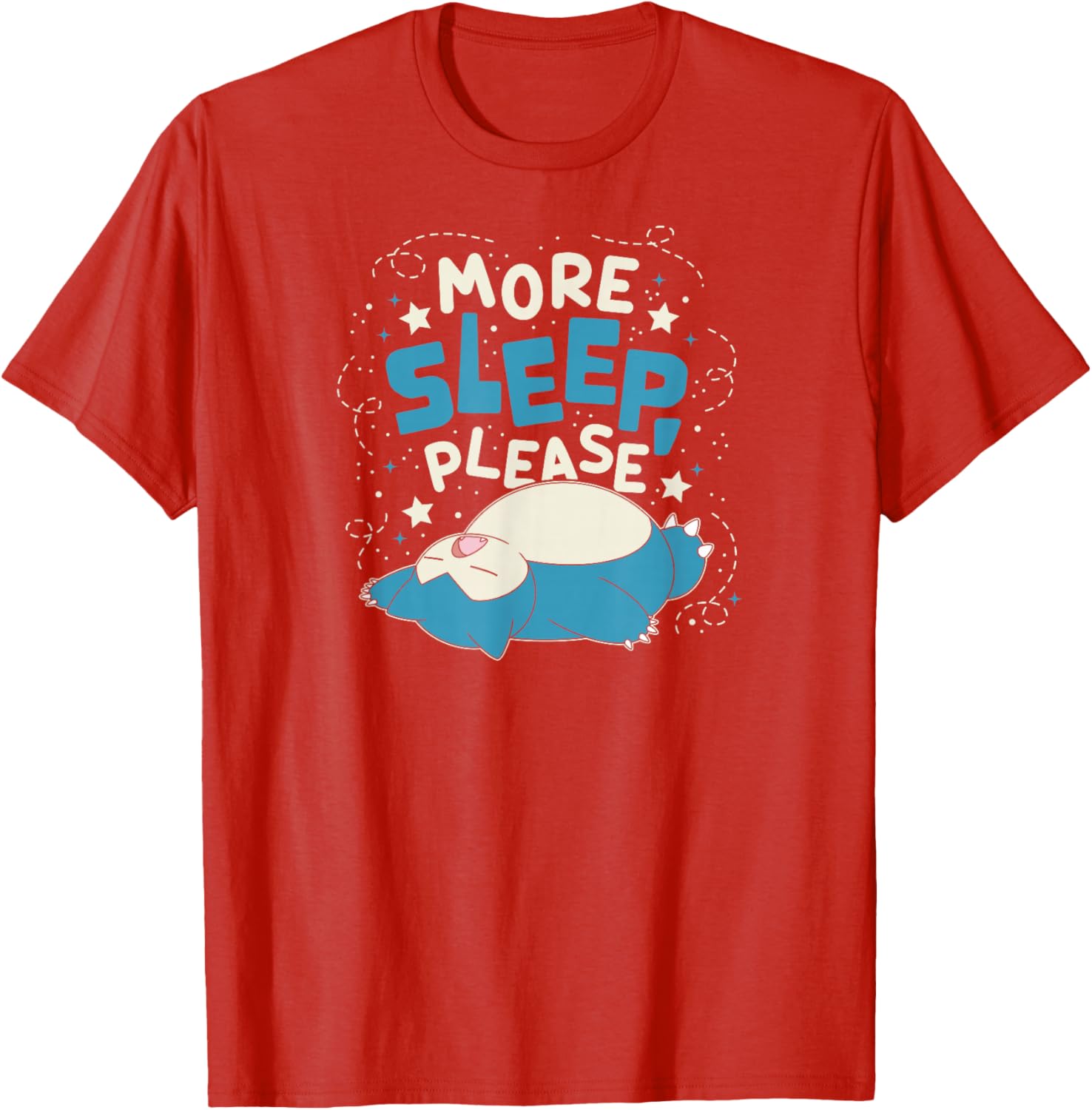 Snorlax More Sleep Please T-Shirt for Pokémon Fans - Comfy and Cute - 3