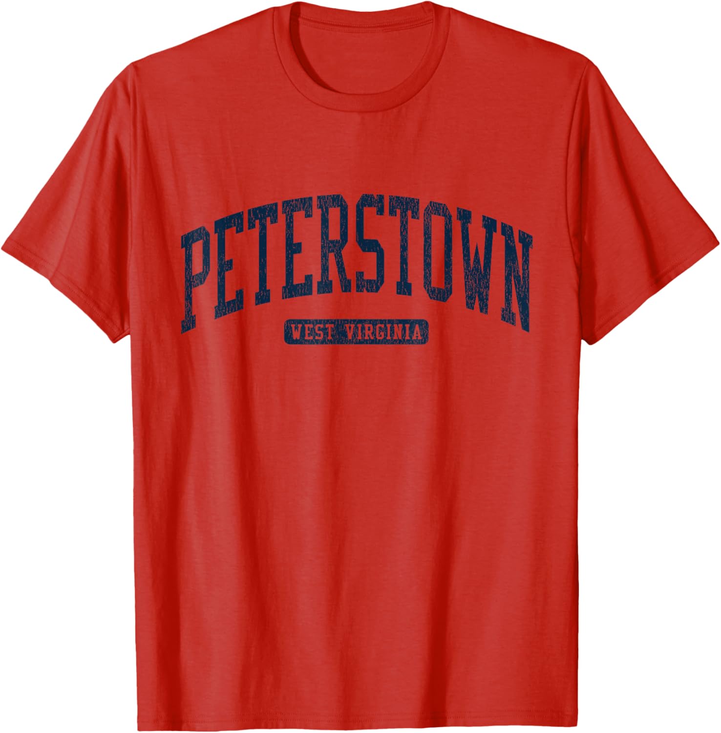 Peterstown WV College University Blue T-Shirt for Students and Alumni - 1