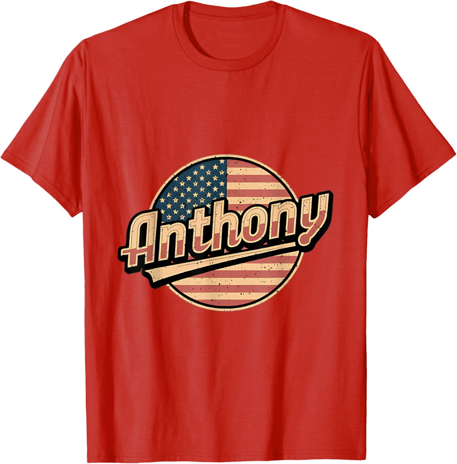 Personalized Anthony USA Flag T-Shirt for Proud Patriots - 4