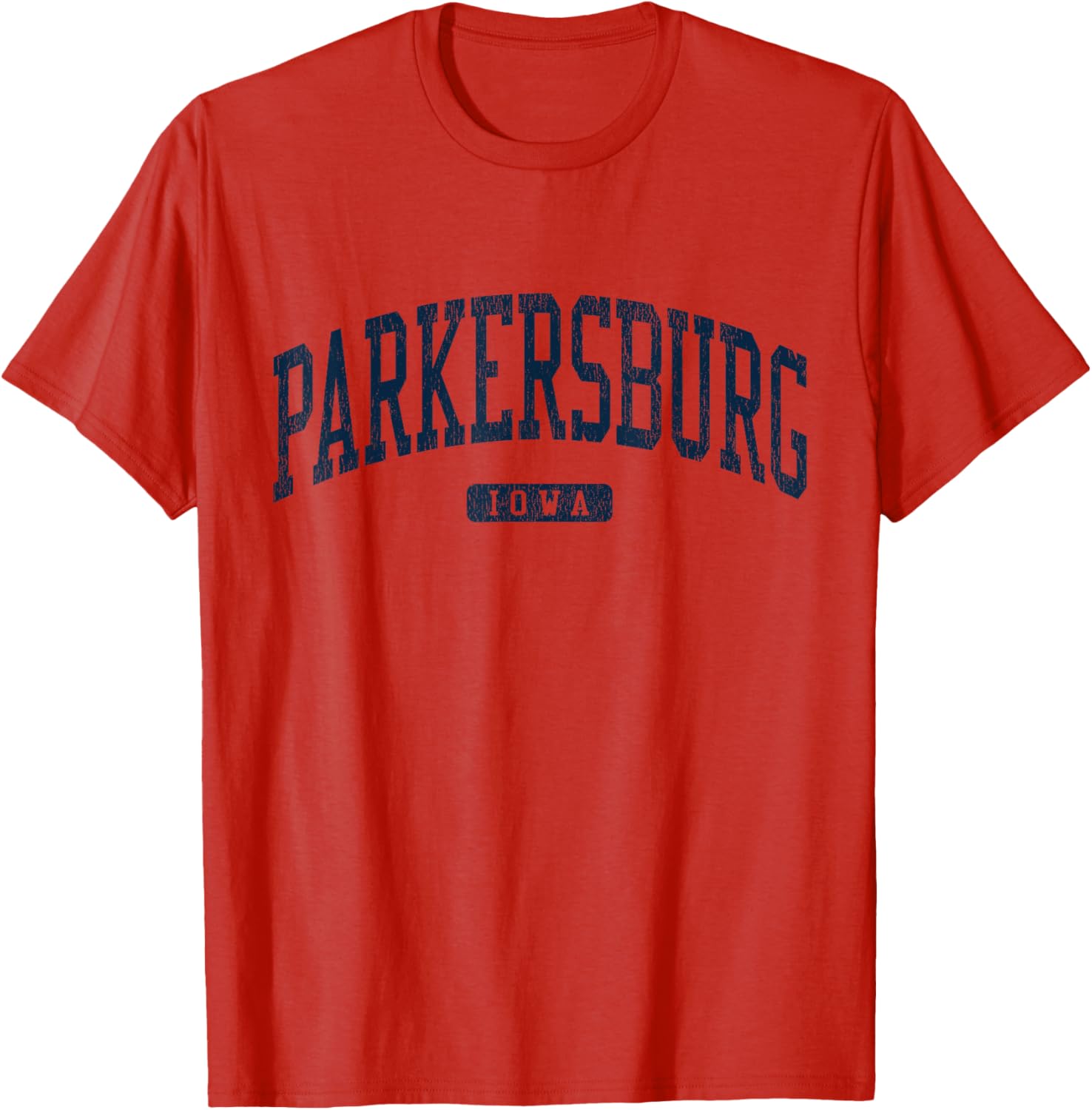 Stylish Blue Parkersburg Iowa College T-Shirt for Students and Alumni - 3