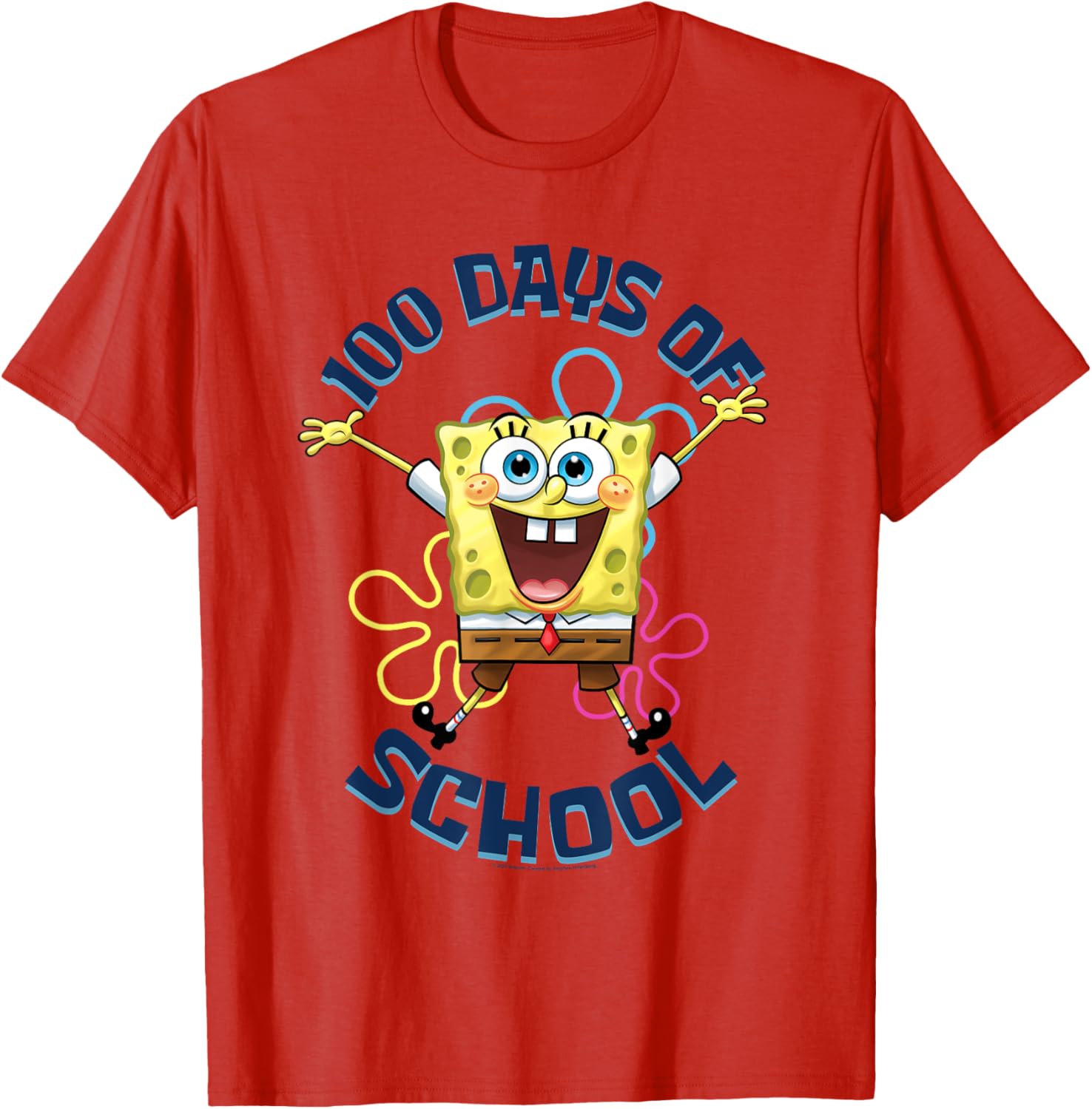 SpongeBob SquarePants 100 Days of School Fun Jump T-Shirt for Kids - 3