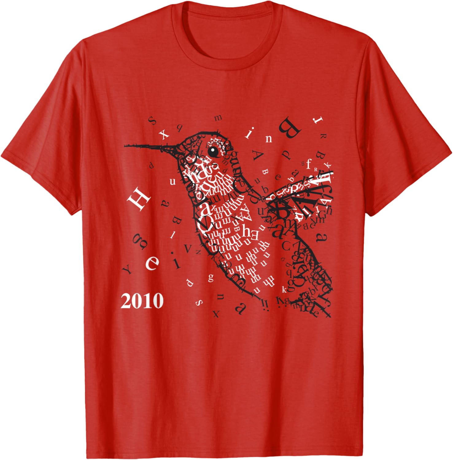 Tucson Festival of Books Hummingbird Mascot T-Shirt for Book Lovers - 1