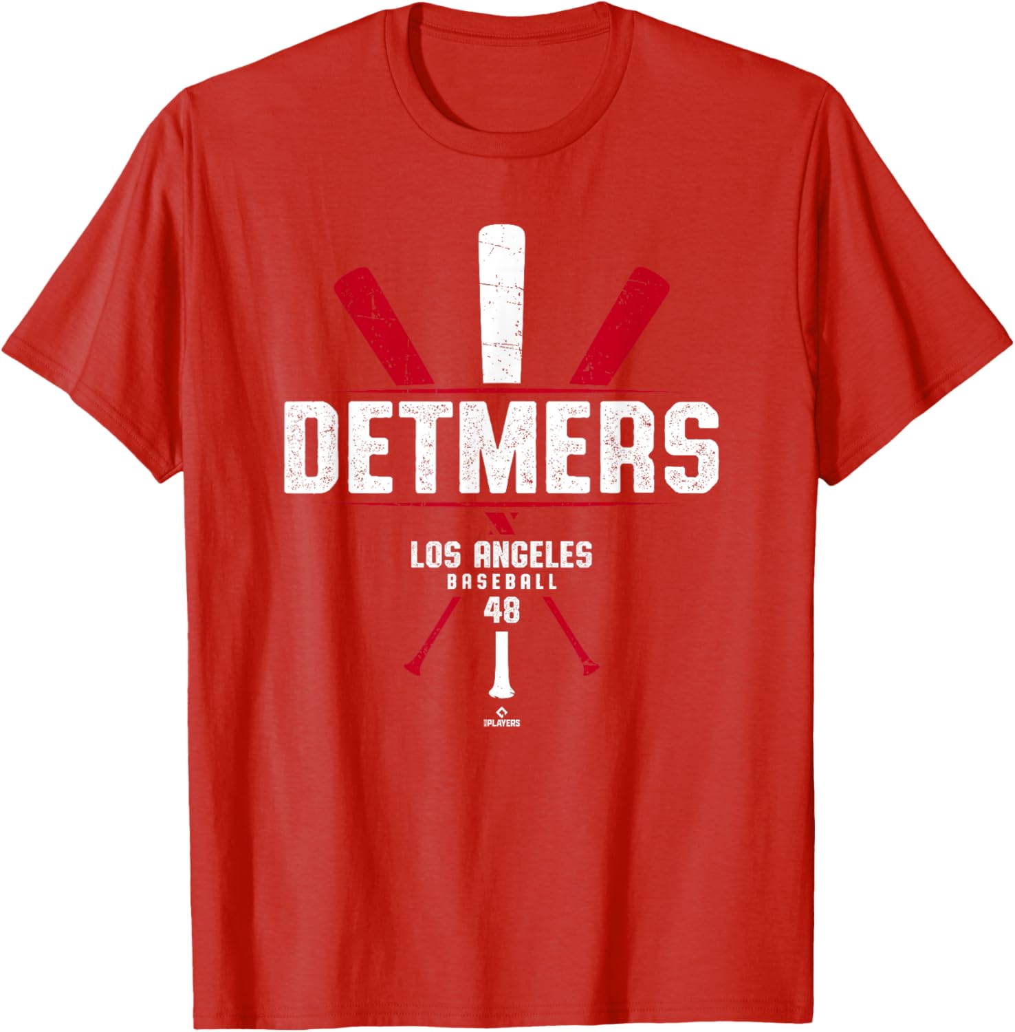 Vintage Reid Detmers Gameday Los Angeles Baseball Bat T-Shirt - 4