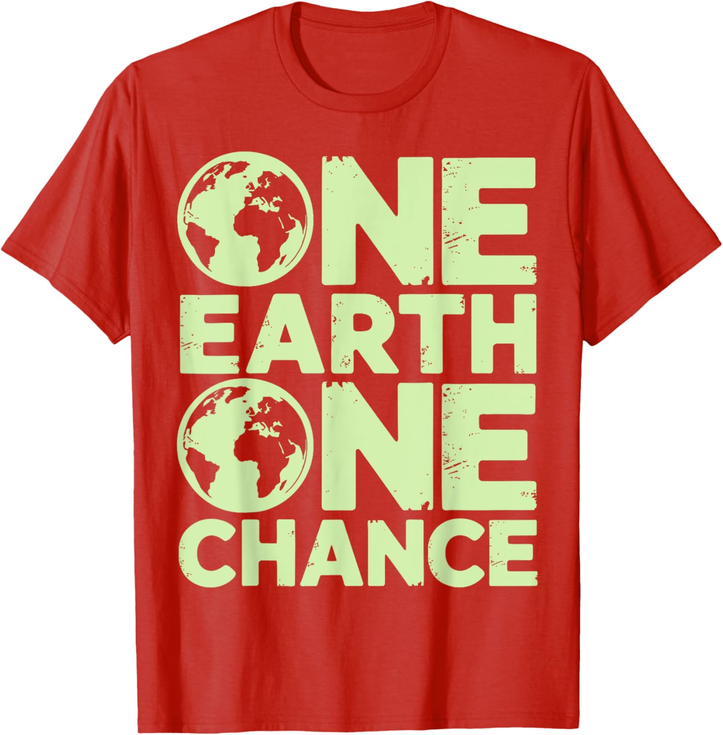 One Earth One Chance Save Earth Day T-Shirt for Eco-Friendly Fun - 14