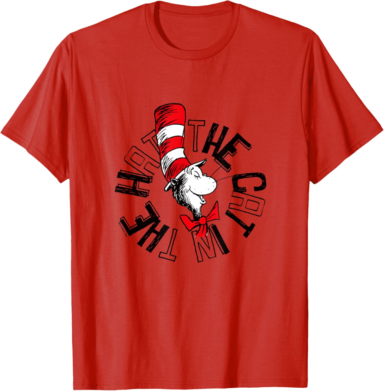 Official Cat in the Hat Circle Logo T-Shirt for Fun and Style - 16