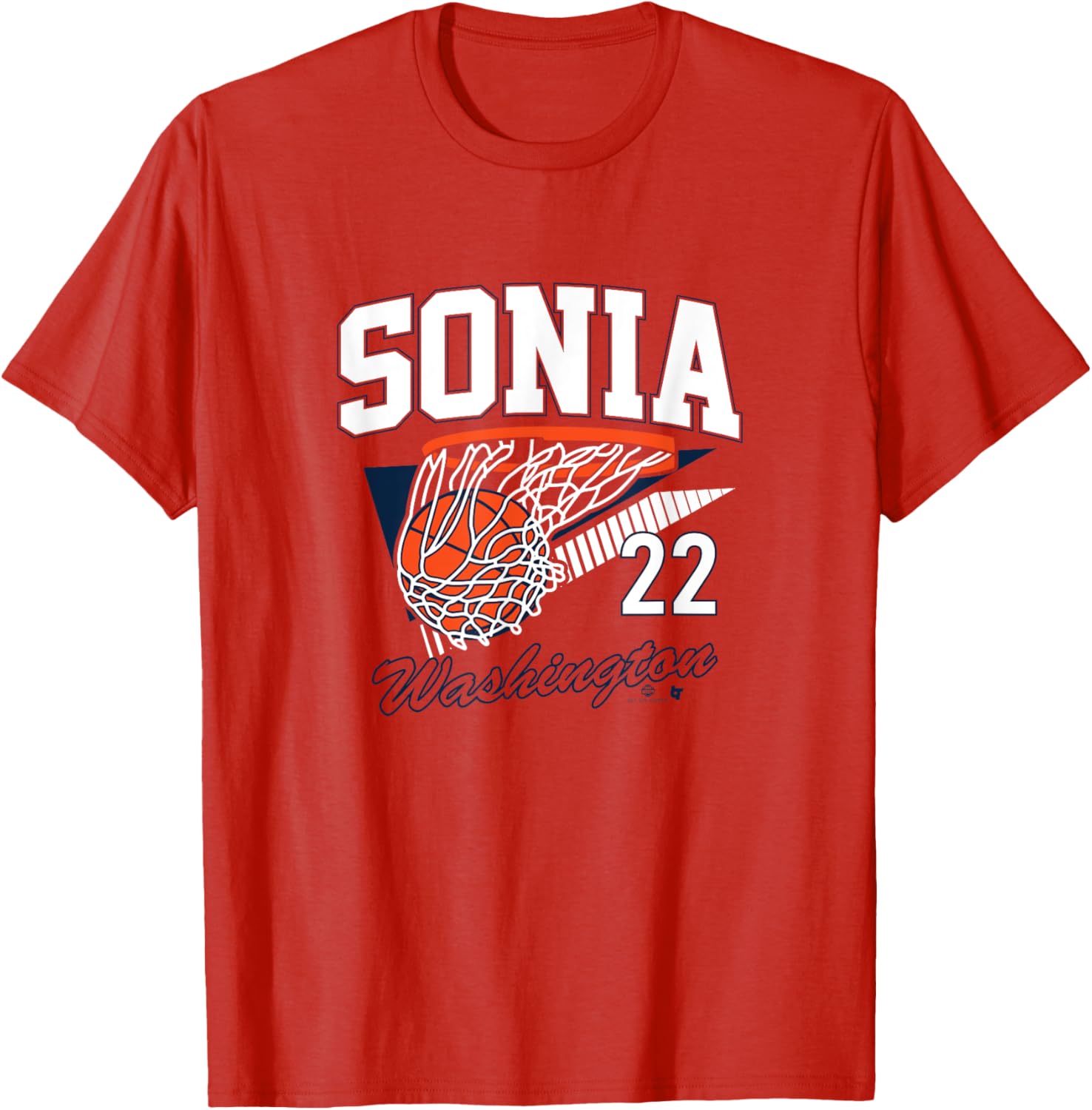 Sonia Citron Retro Swish Washington D.C. Basketball T-Shirt for Fans - 1