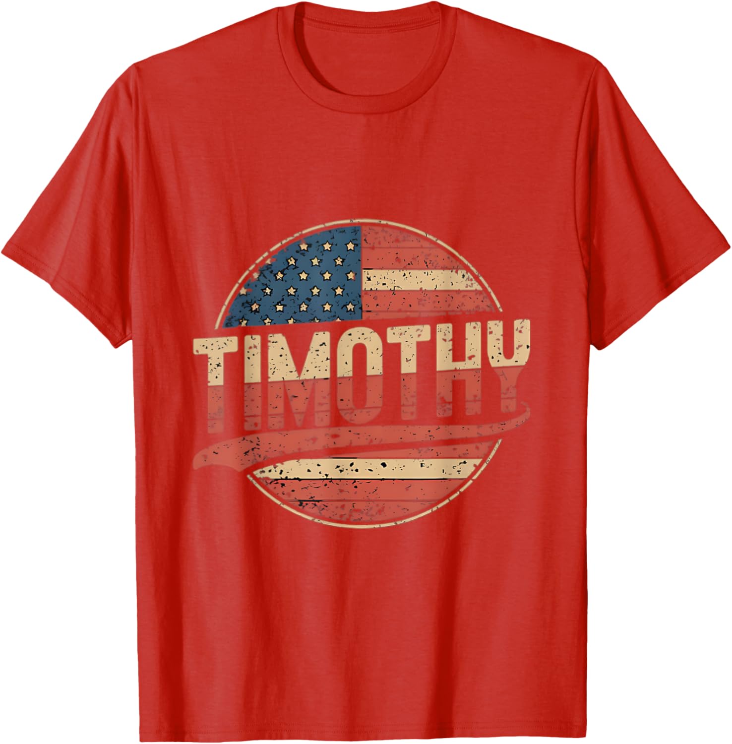 Timothy USA Flag Personalized T-Shirt for Proud Patriots - 16