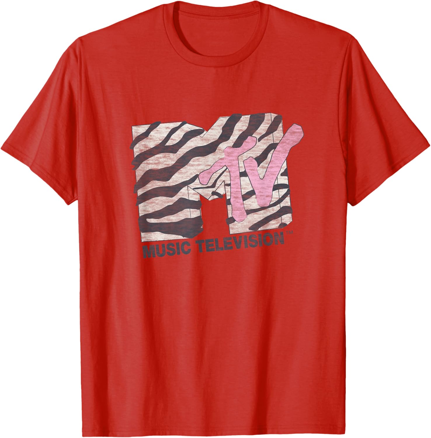 Vintage Pink Zebra Print T-Shirt for Stylish Animal Print Lovers - 6