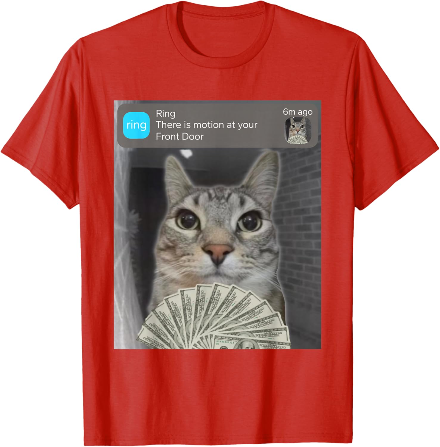 Funny Motion at Your Front Door Meme T-Shirt Cute Gift for Pet Lovers - 1