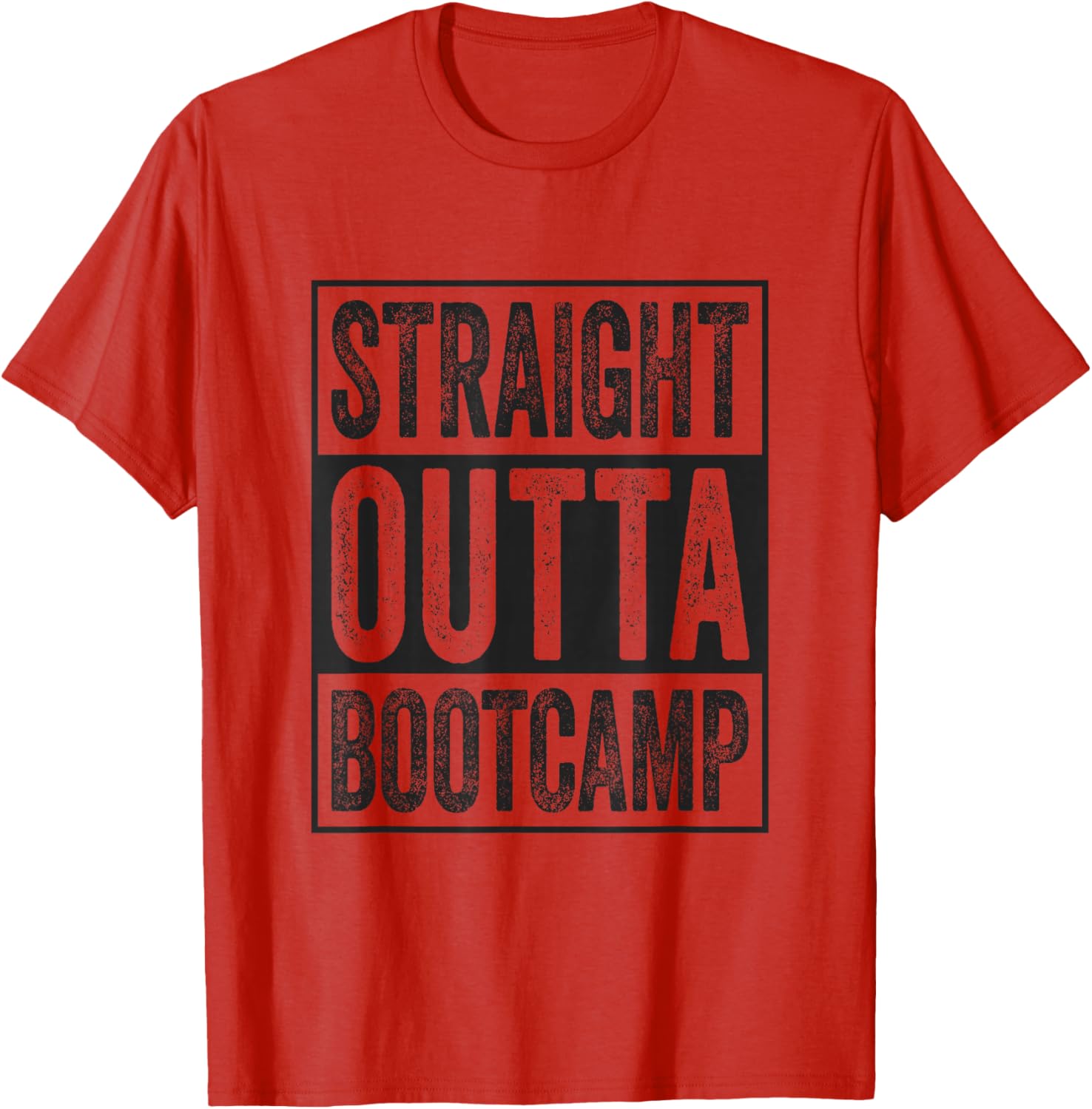 Straight Outta Bootcamp Soldier Basic Training Graduate T-Shirt - 17