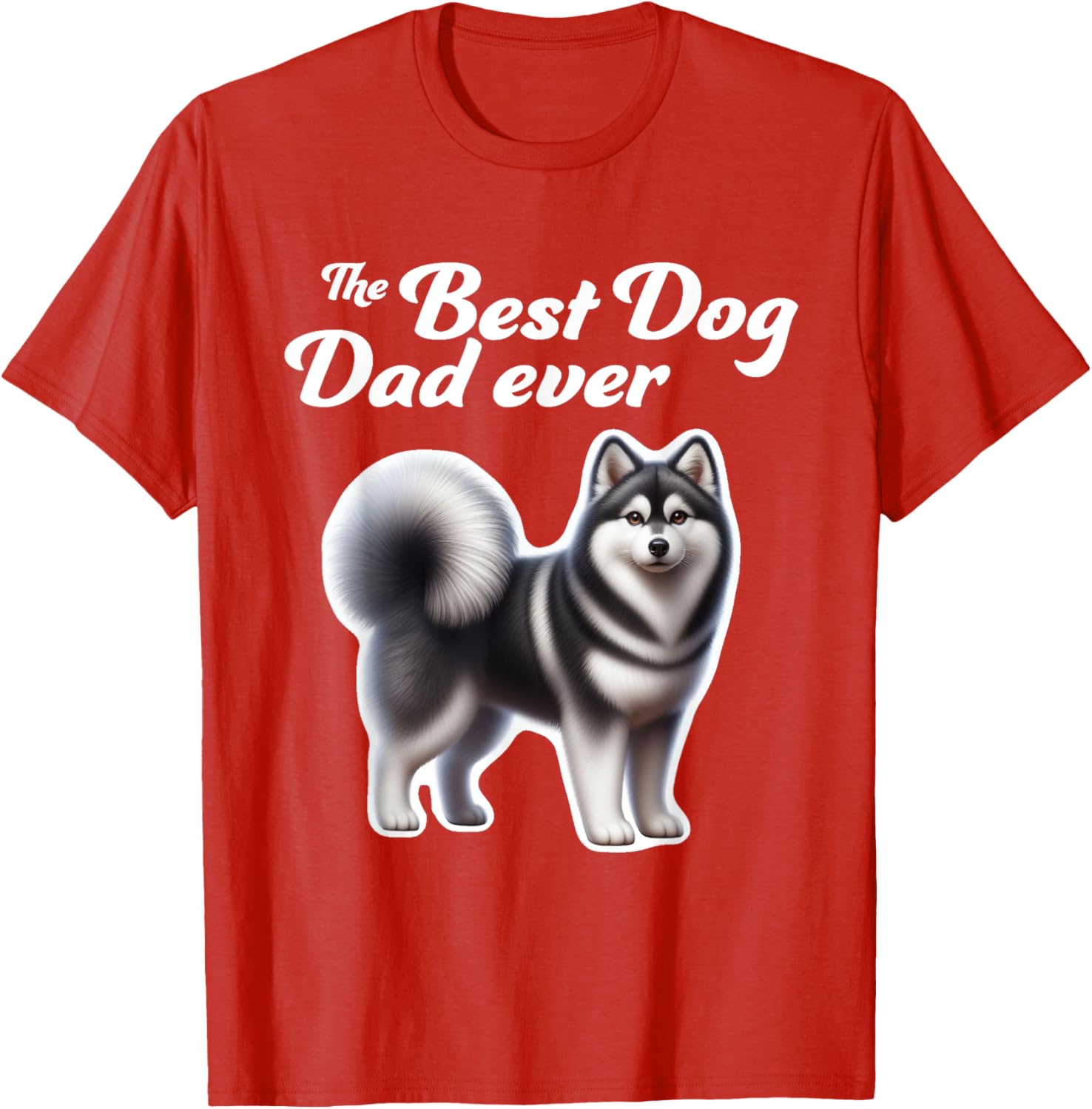 Best Dog Dad Ever Alaskan Klee Kai T-Shirt for Men and Women - 11