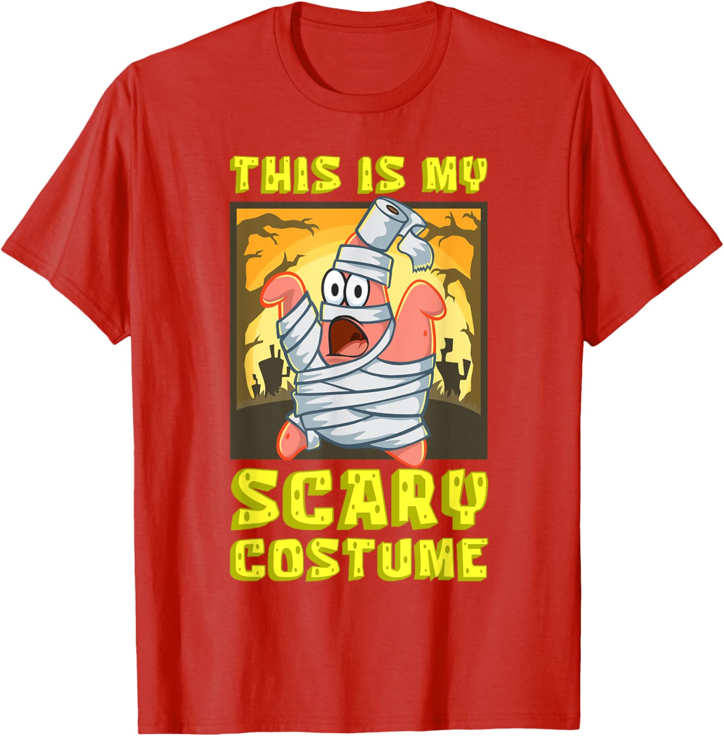 Mademark SpongeBob Halloween Patrick Mummy T-Shirt Fun Costume Apparel - 18