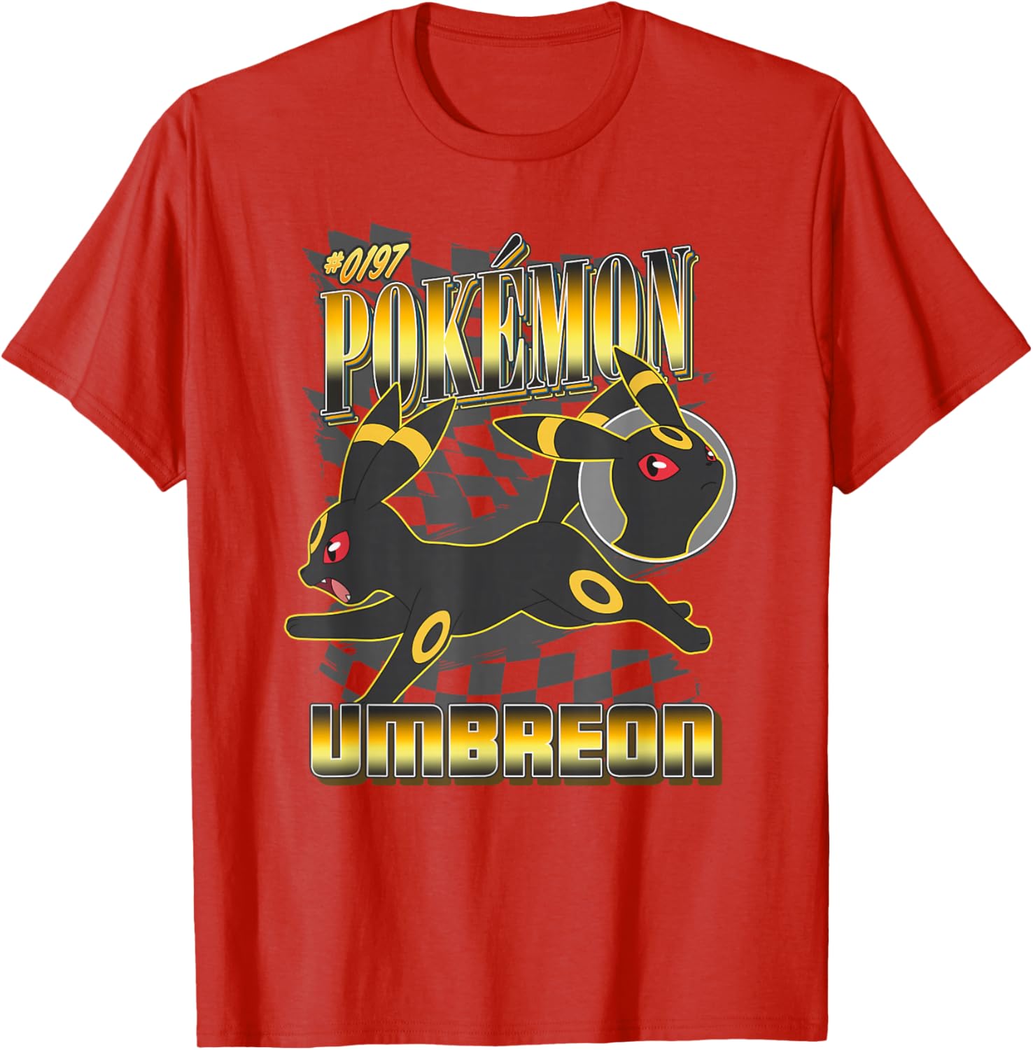Pokémon 0197 Umbreon Racing Style Poster T-Shirt for Fans and Collectors - 5