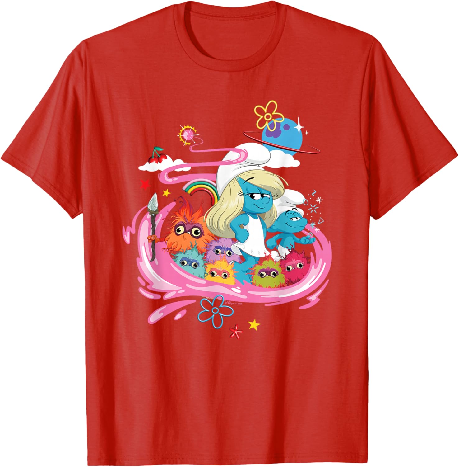 Smurfs Movie Smurfette No Name Mama Poot T-Shirt for Fun Loving Fans - 4