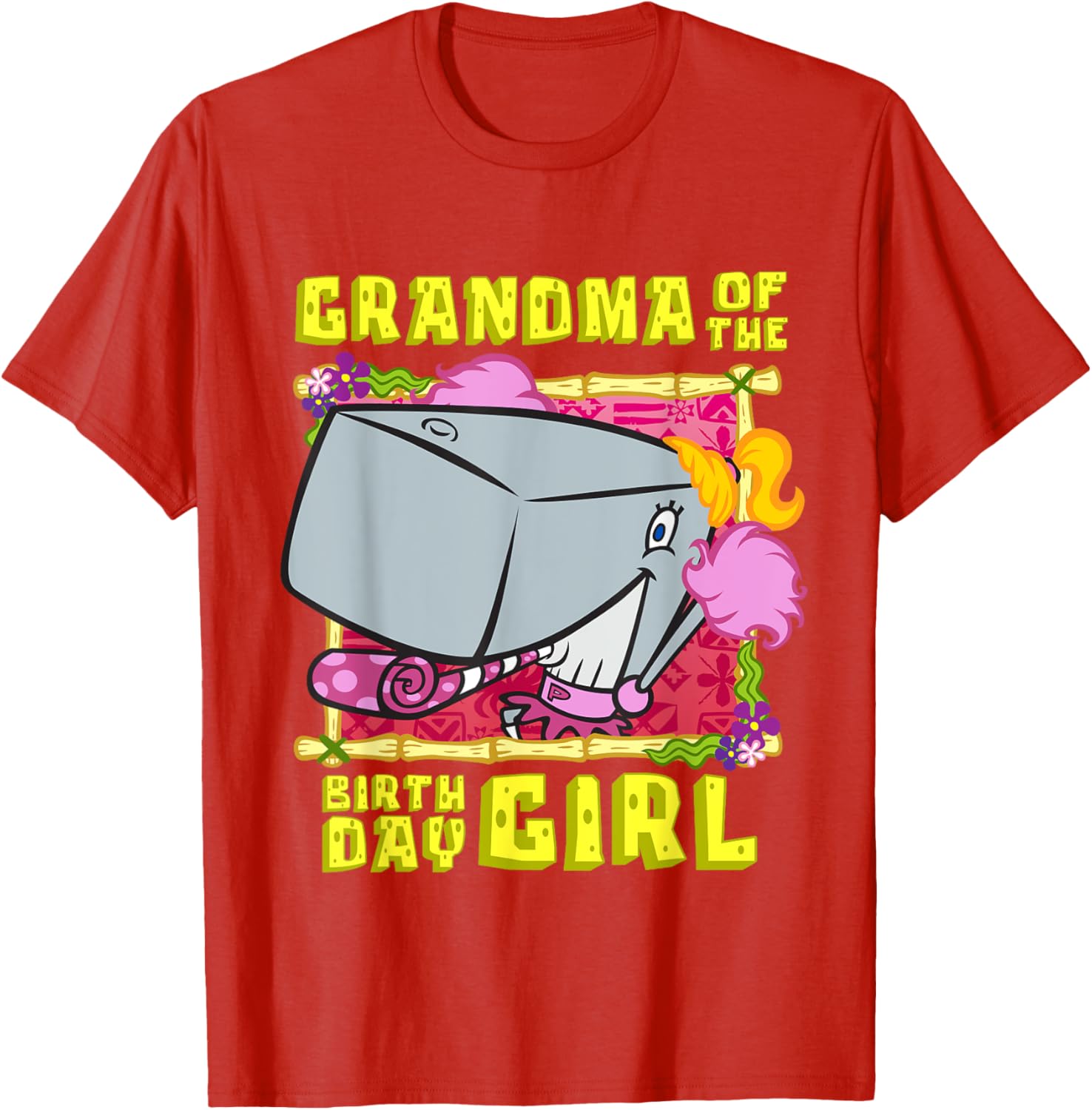 SpongeBob Pearl Grandma T-Shirt for Birthday Girls - Fun Grandmother Gift - 10