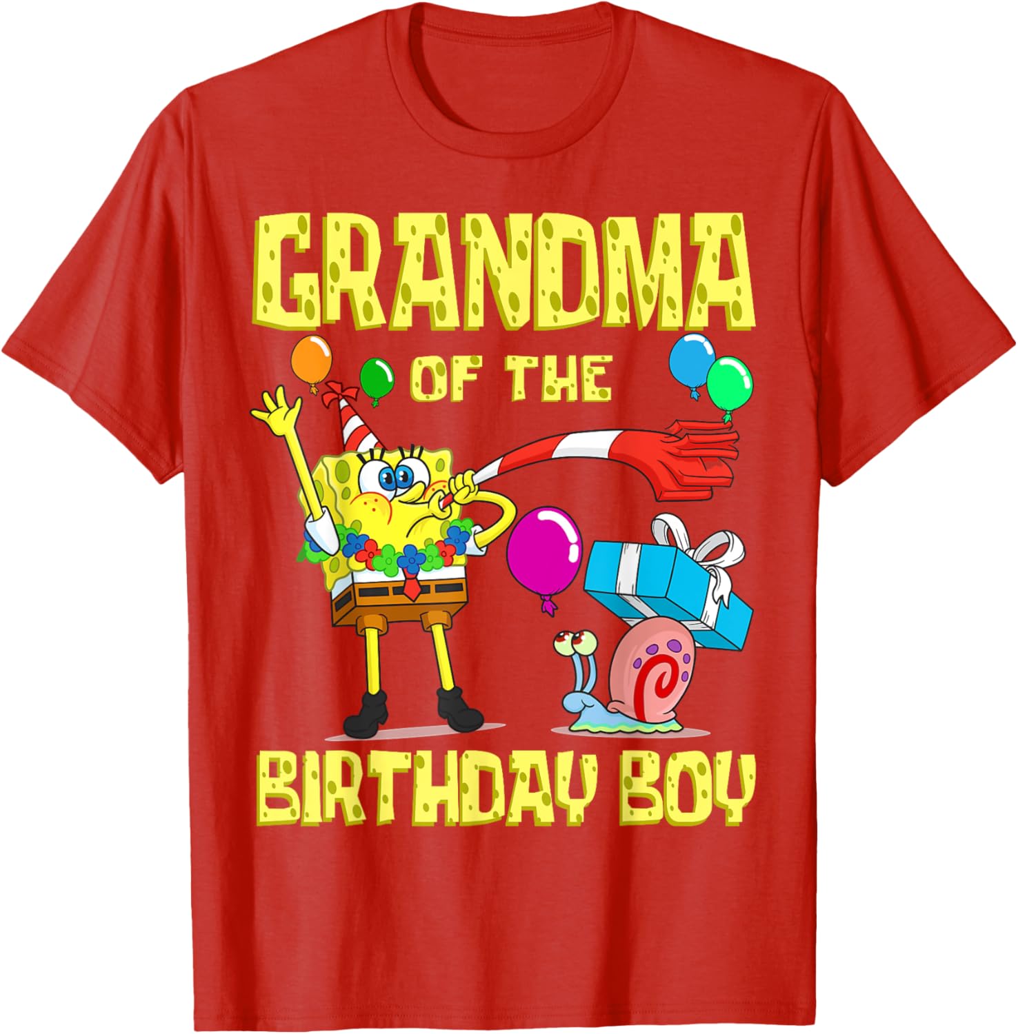 SpongeBob Grandma of the Birthday Boy T-Shirt Fun Party Apparel - 17